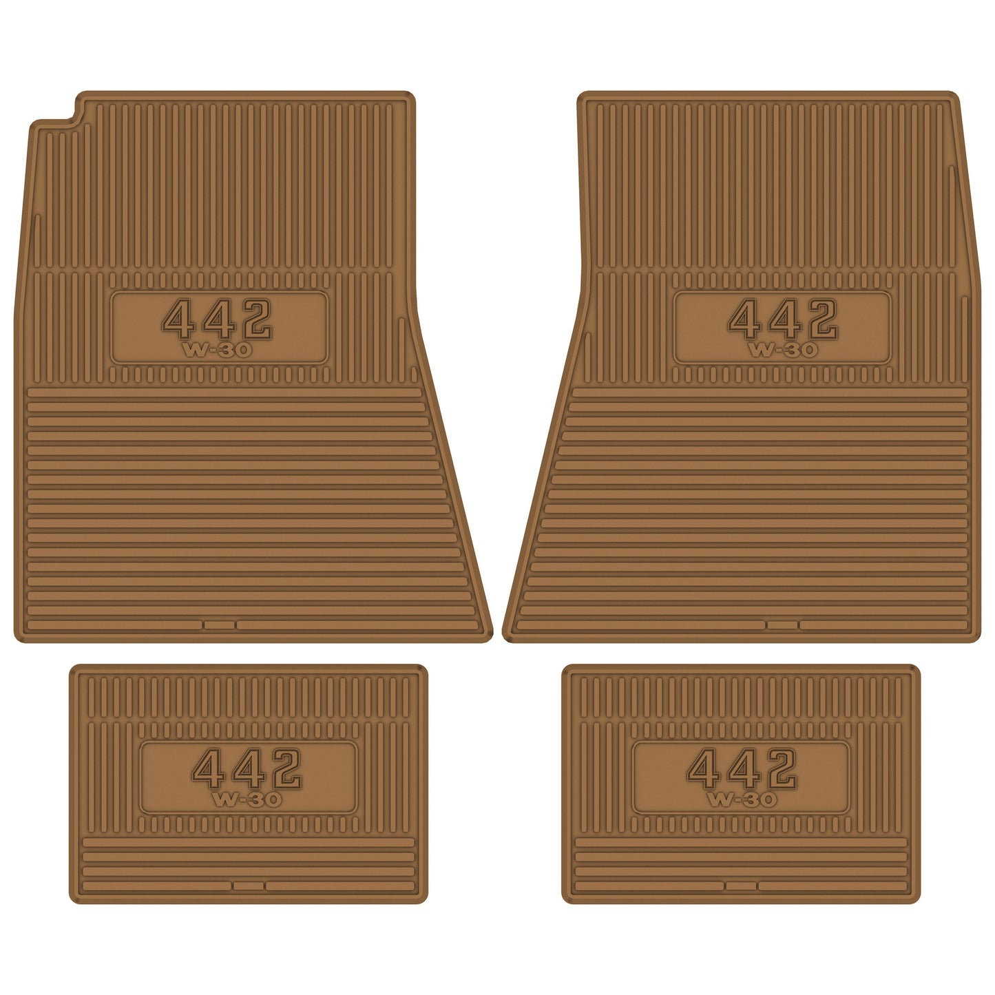 69-72 OLDSMOBILE '442 W-30' FLOOR MATS - GOLD