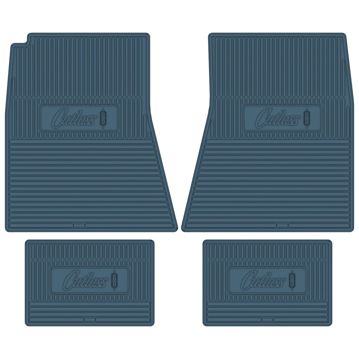 70 OLDSMOBILE 'CUTLASS S' FLOOR MATS - MEDIUM BLUE
