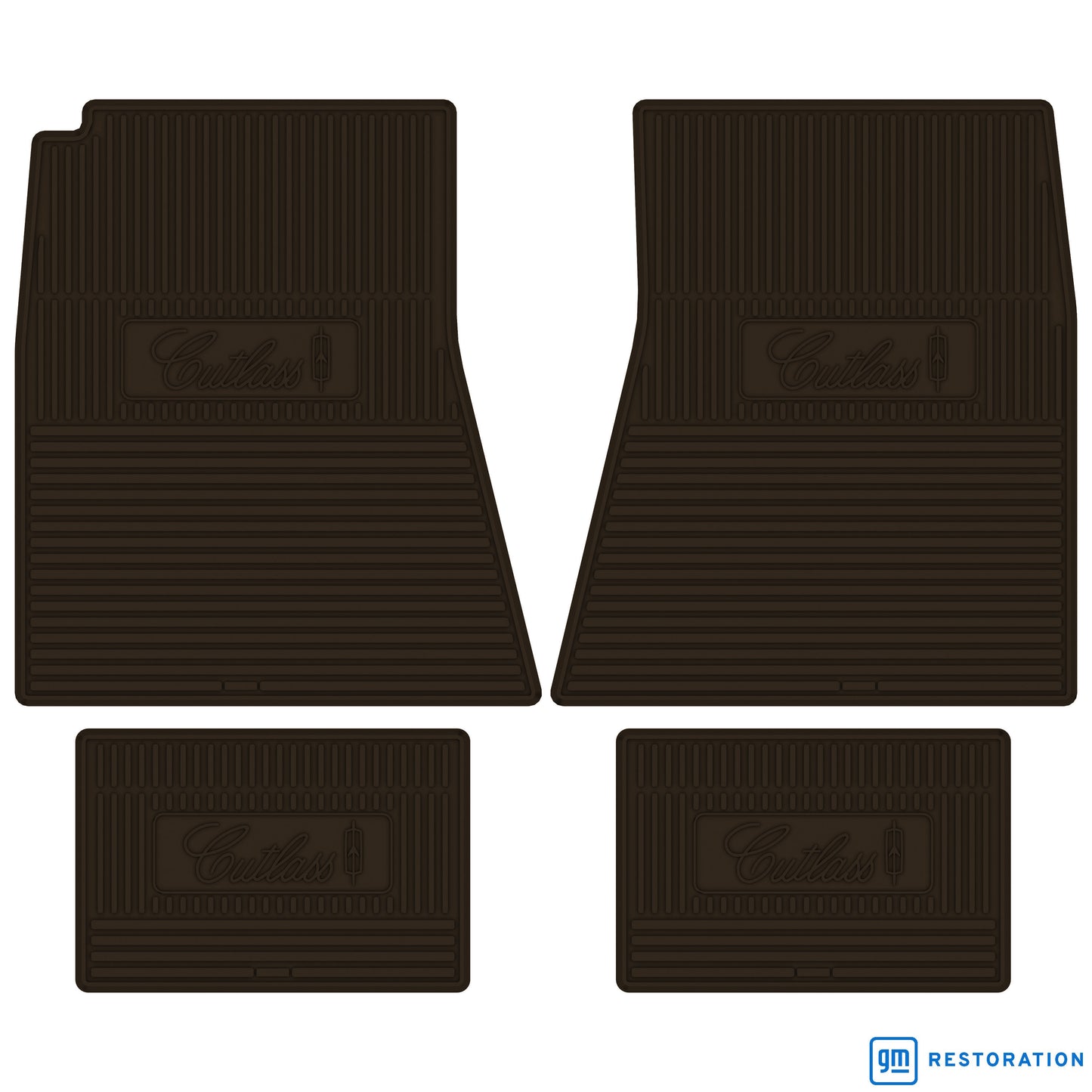 71-72 OLDSMOBILE 'CUTLASS' FLOOR MATS - BROWN