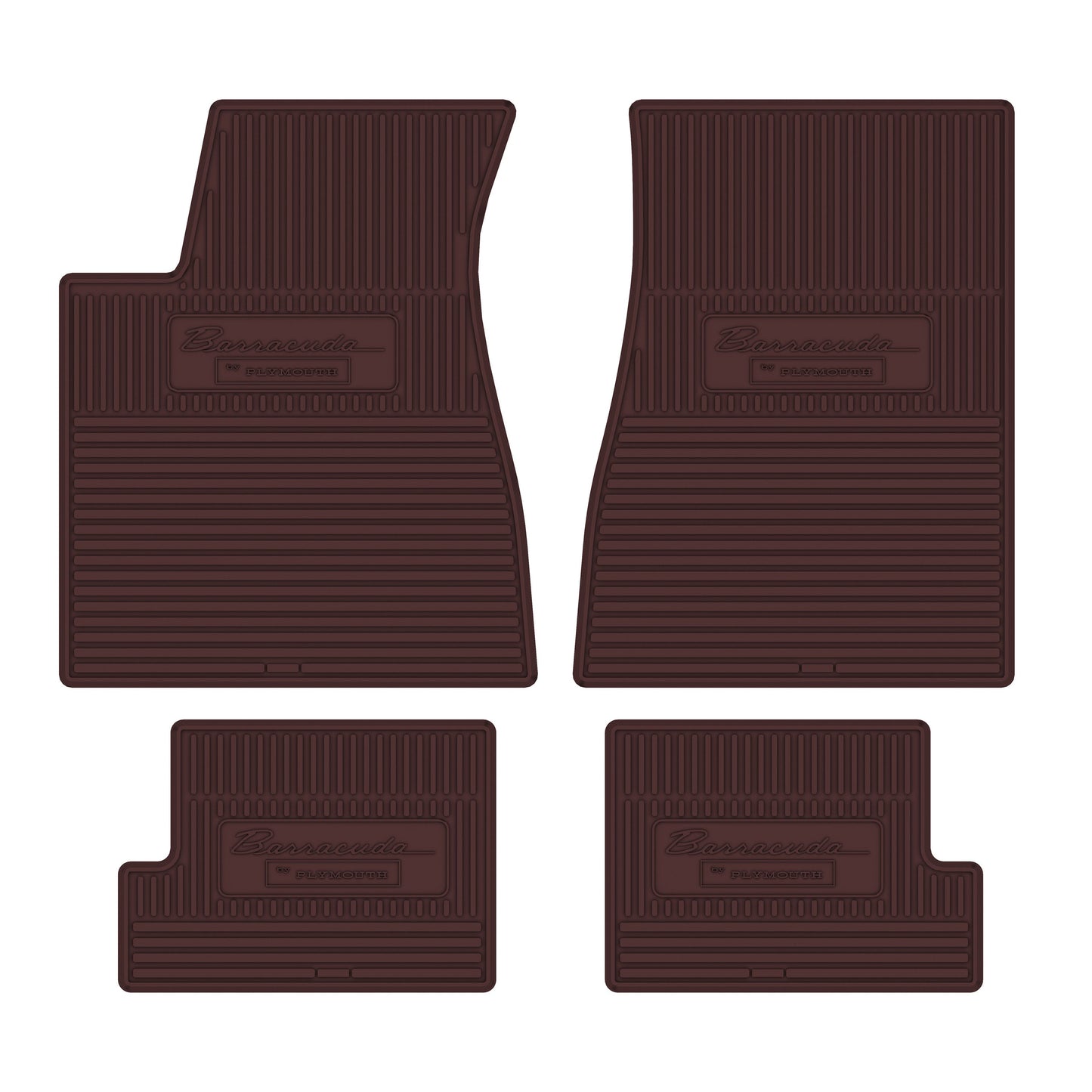 70 BARRACUDA AUTOMATIC VINYL FLOORMATS - MAROON
