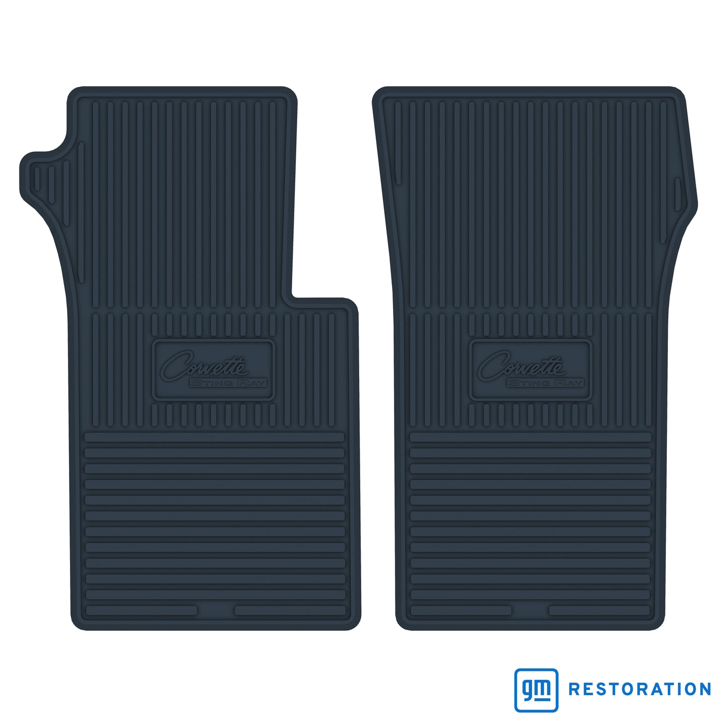 63-64 CHEVROLET 'CORVETTE STING RAY' FLOOR MATS - DARK BLUE