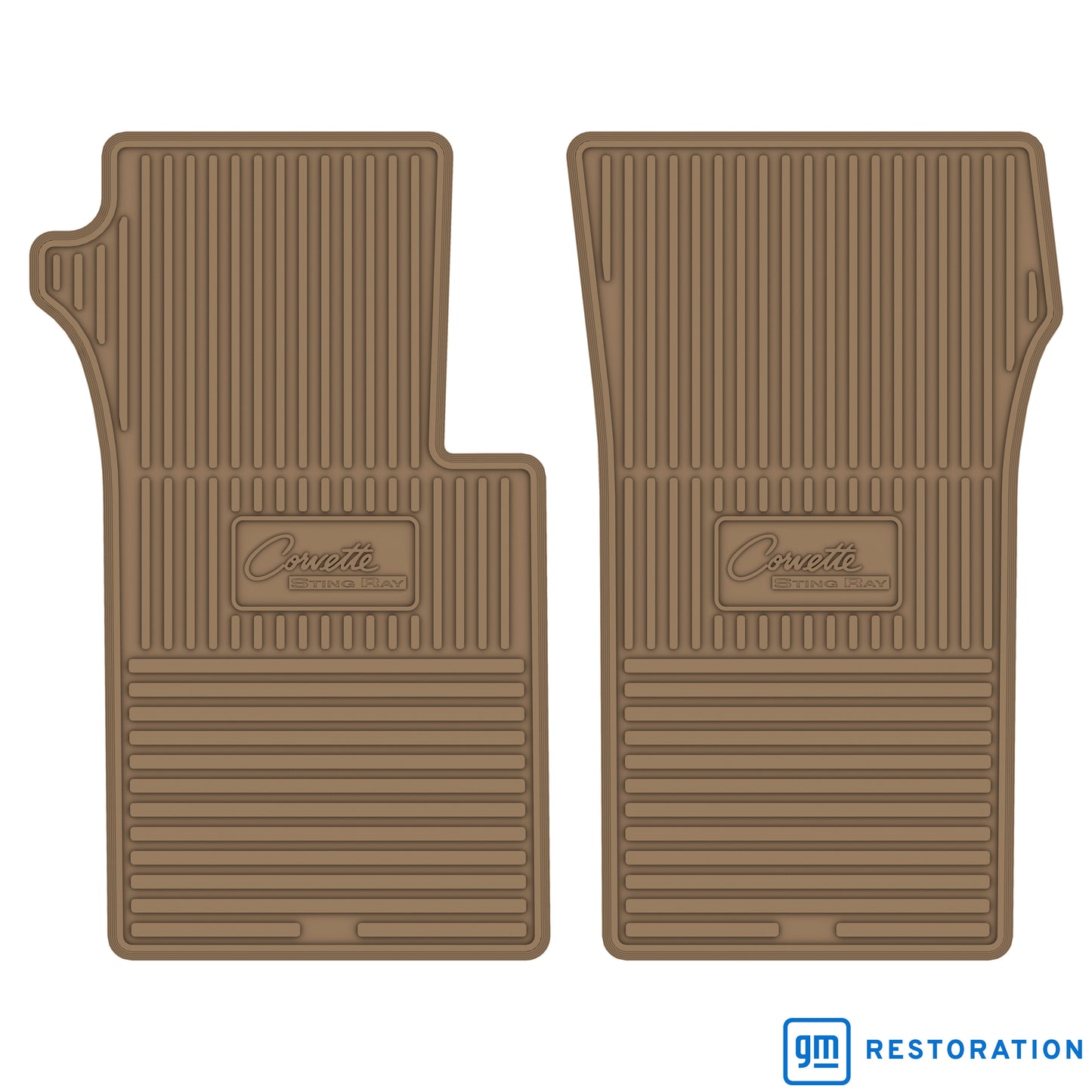 63-64 CHEVROLET 'CORVETTE STING RAY' FLOOR MATS - TAN
