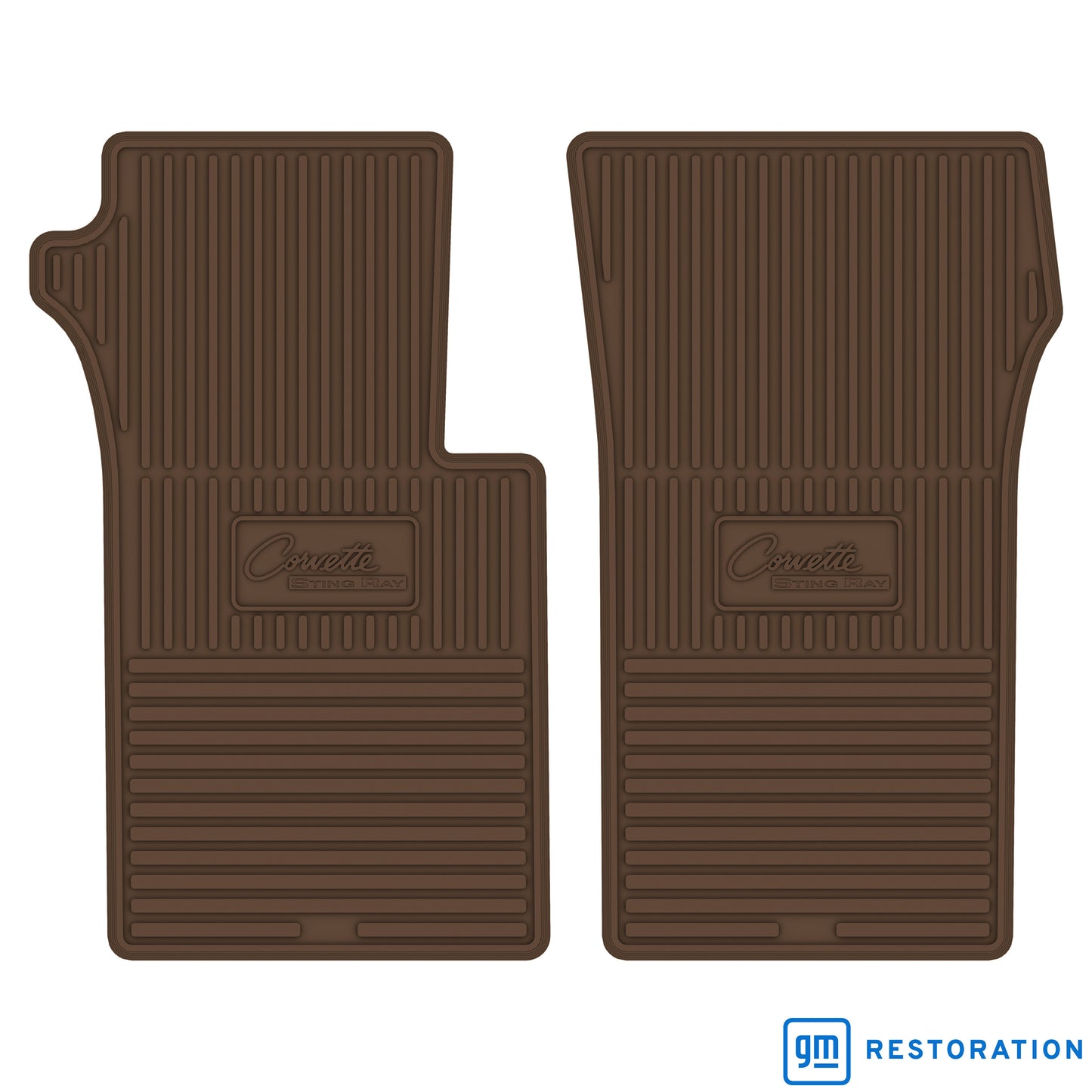 63-64 CHEVROLET 'CORVETTE STING RAY' FLOOR MATS - SADDLE