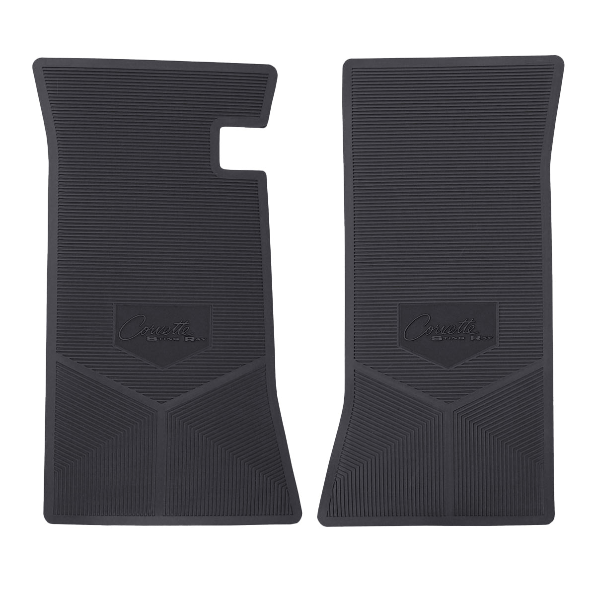 65 CHEVROLET 'CORVETTE STING RAY' FLOOR MATS - BLACK