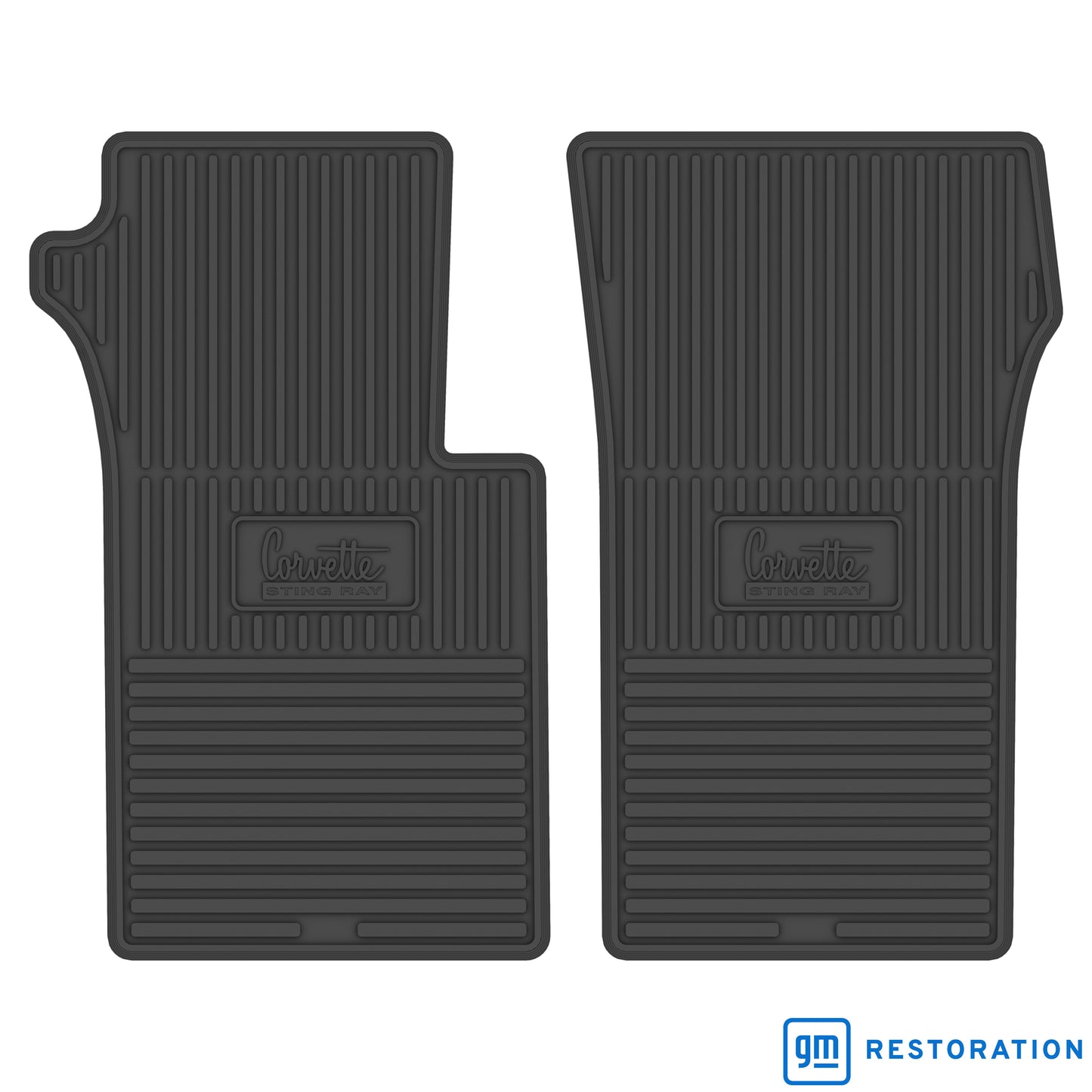 66-67 CHEVROLET 'CORVETTE STING RAY' FLOOR MATS - BLACK