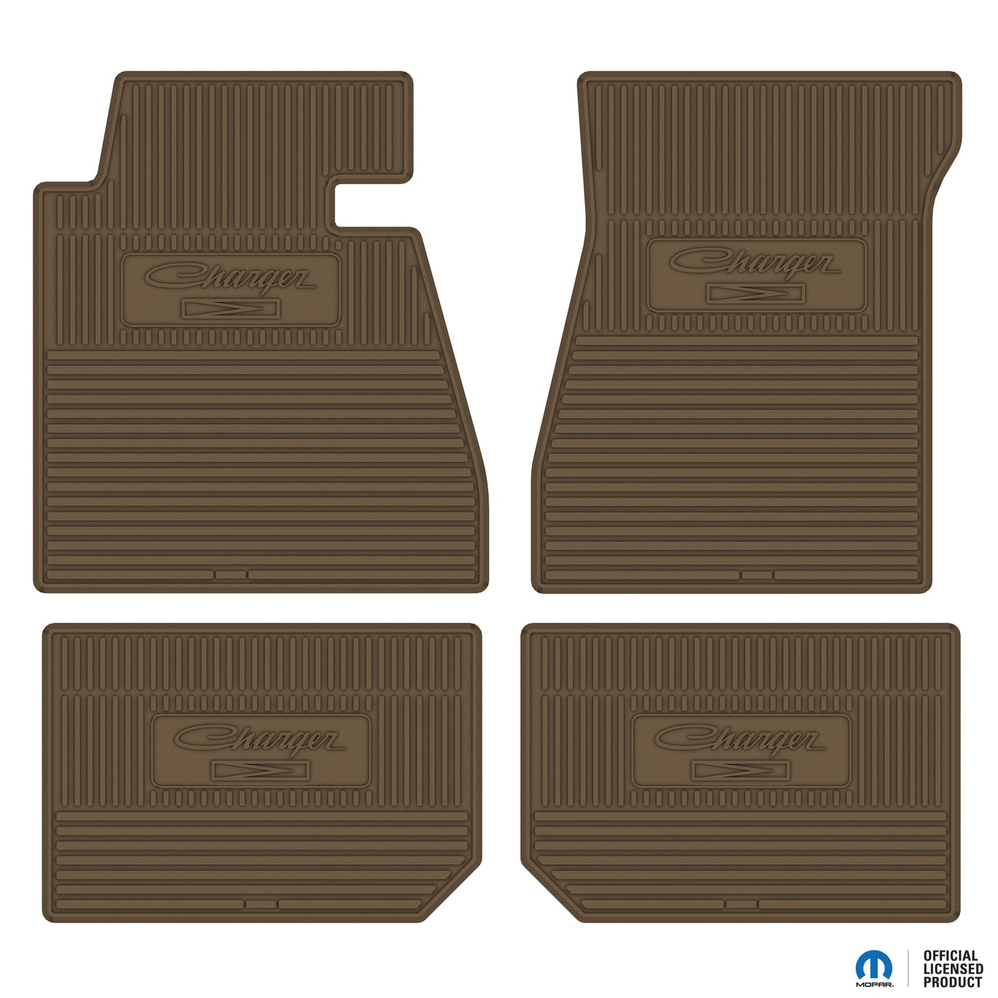 66-70 DODGE 'CHARGER' FLOOR MATS W/ AUTOMATIC TRANSMISSION - DARK GOLD