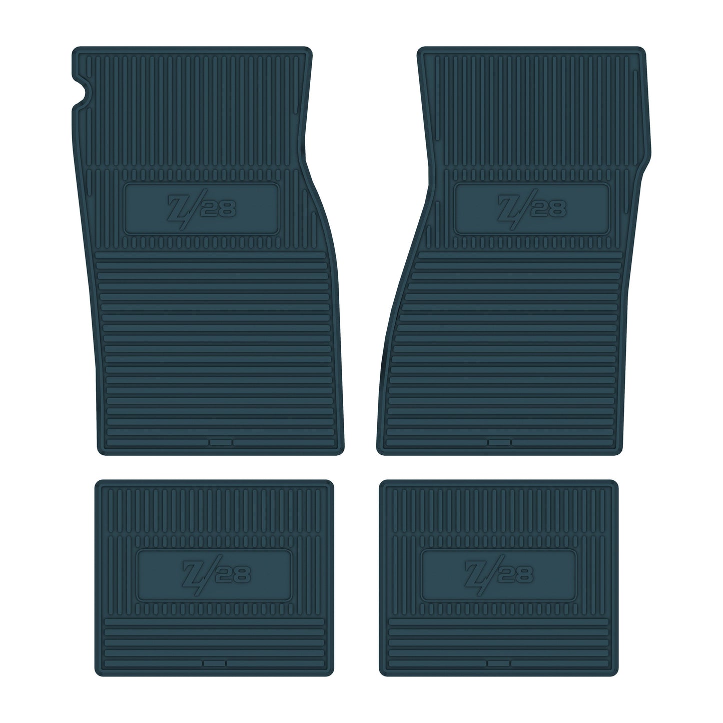 67-69 CHEVROLET CAMARO 'Z/28' FLOOR MATS - TURQUOISE