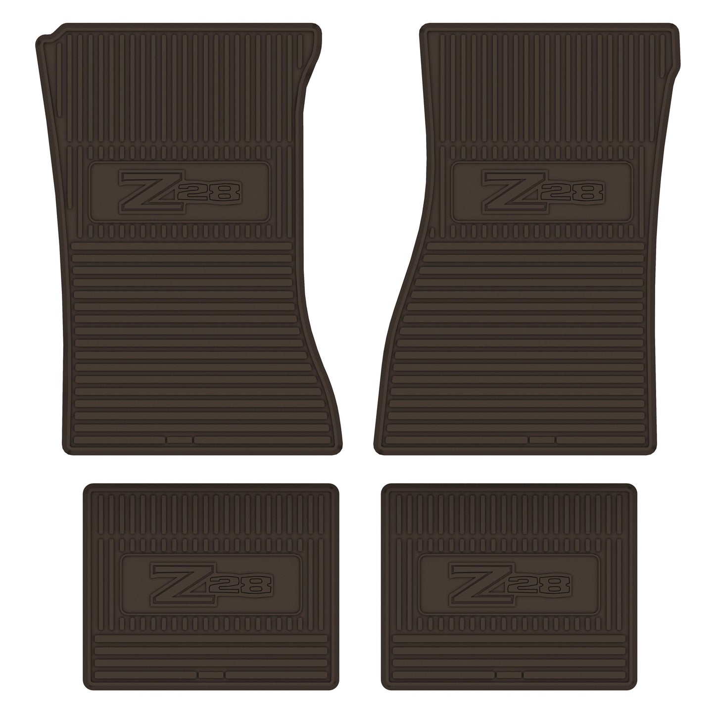 72-74 CHEVROLET CAMARO 'Z/28' FLOOR MATS - BROWN