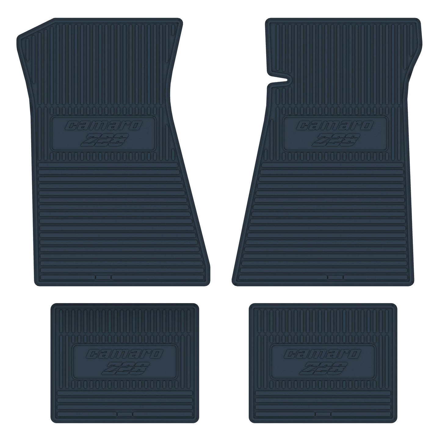 79-81 CHEVROLET 'CAMARO Z/28' FLOOR MATS - DARK BLUE