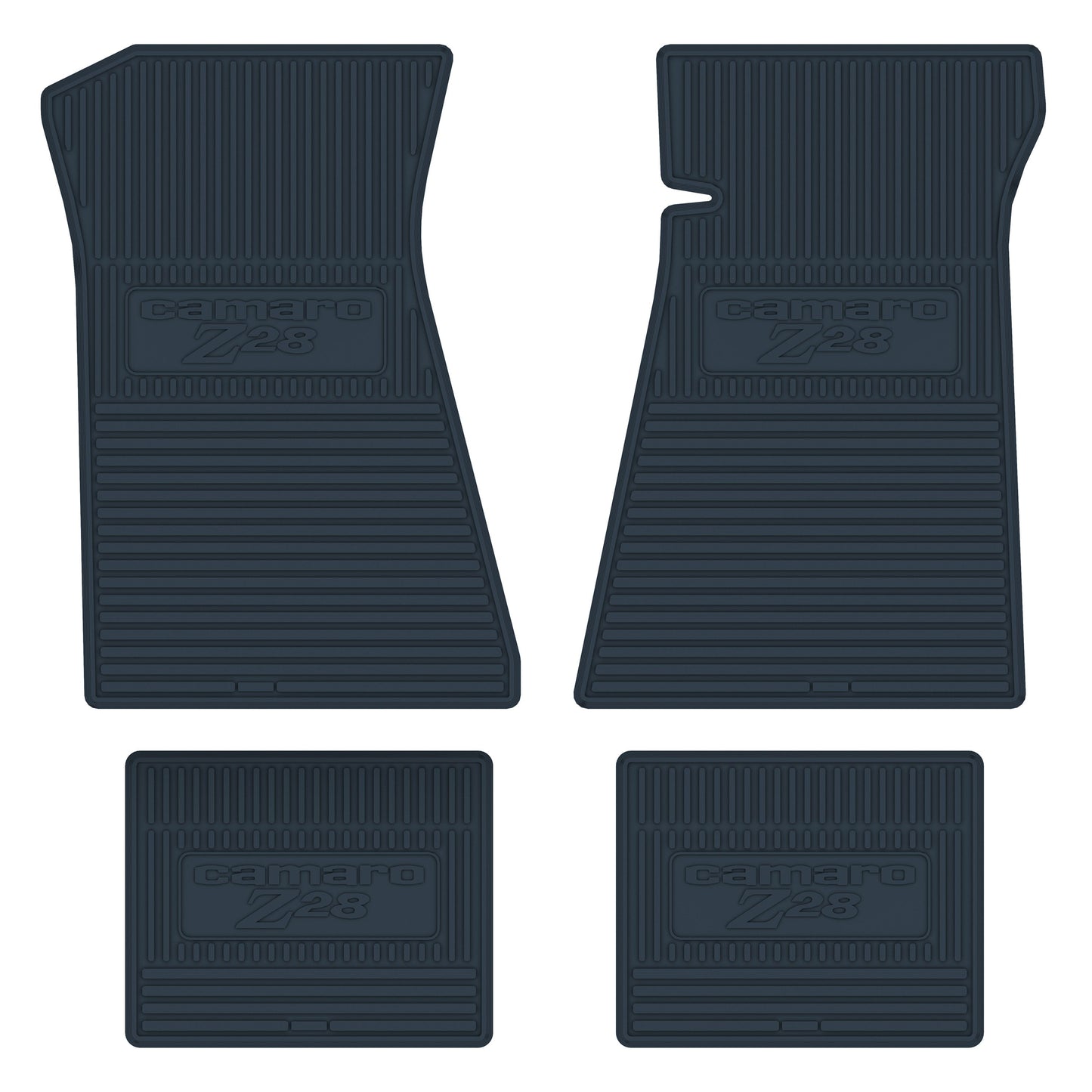 77 CHEVROLET 'CAMARO Z/28' FLOOR MATS - DARK BLUE