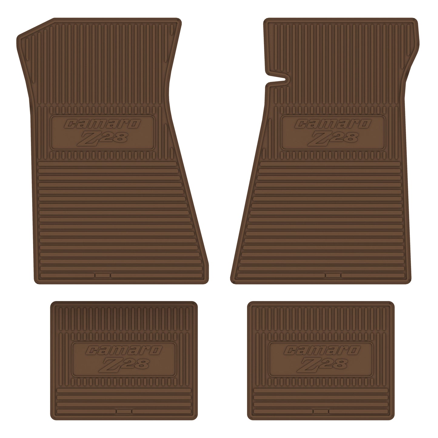 78 CHEVROLET 'CAMARO Z/28' FLOOR MATS - SADDLE
