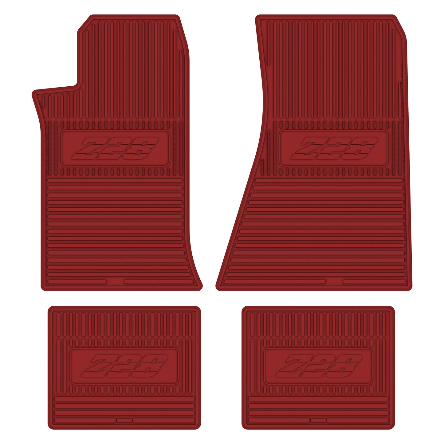 82-84 CHEVROLET CAMARO 'Z/28' FLOOR MATS - RED