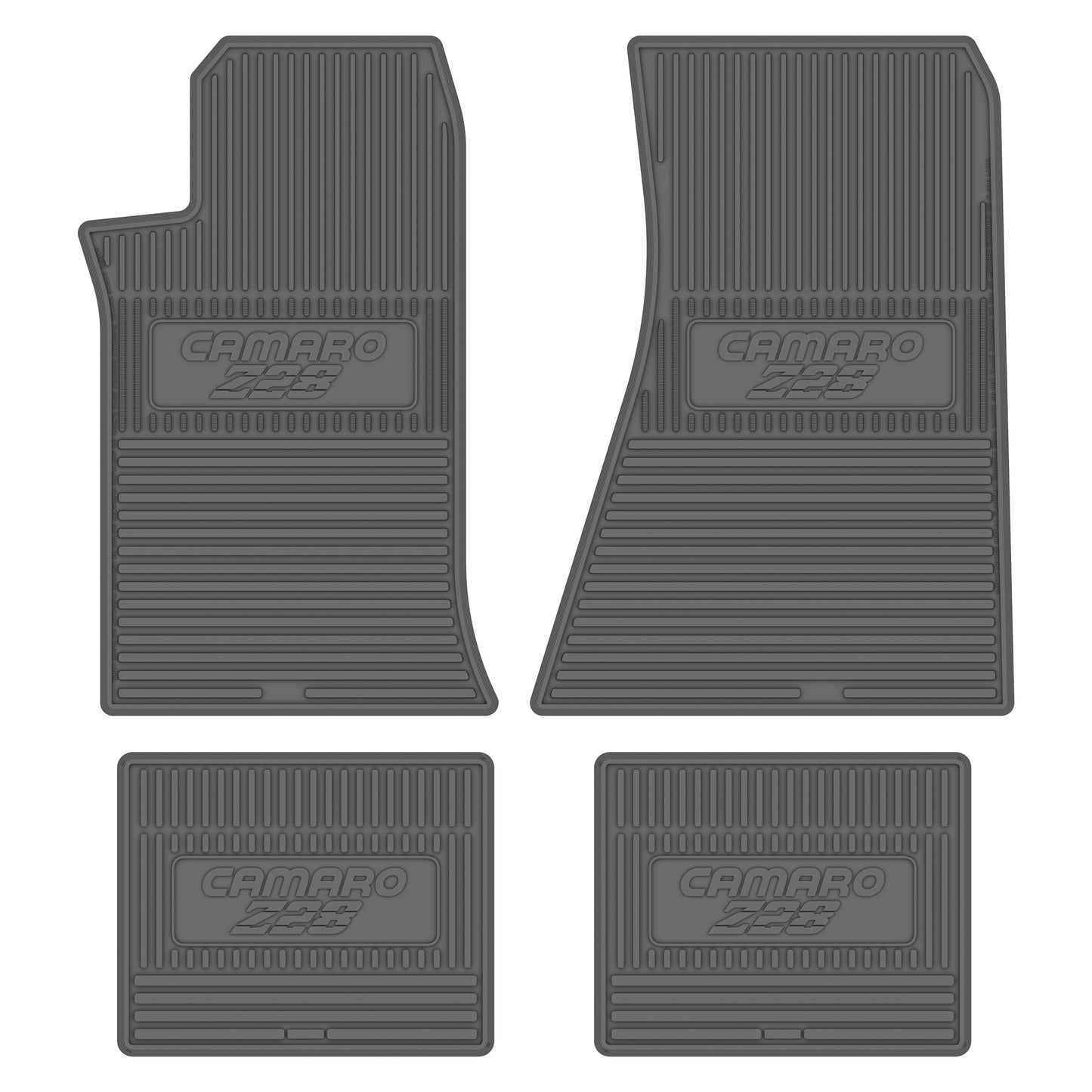 82-84 CHEVROLET 'CAMARO Z/28' FLOOR MATS - GRAY