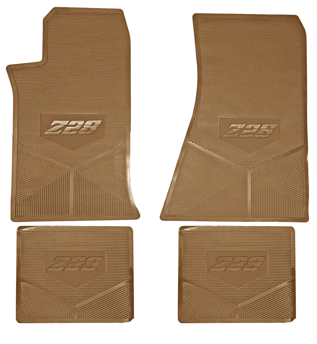 85-92 CHEVROLET CAMARO 'Z/28' FLOOR MATS - TAN