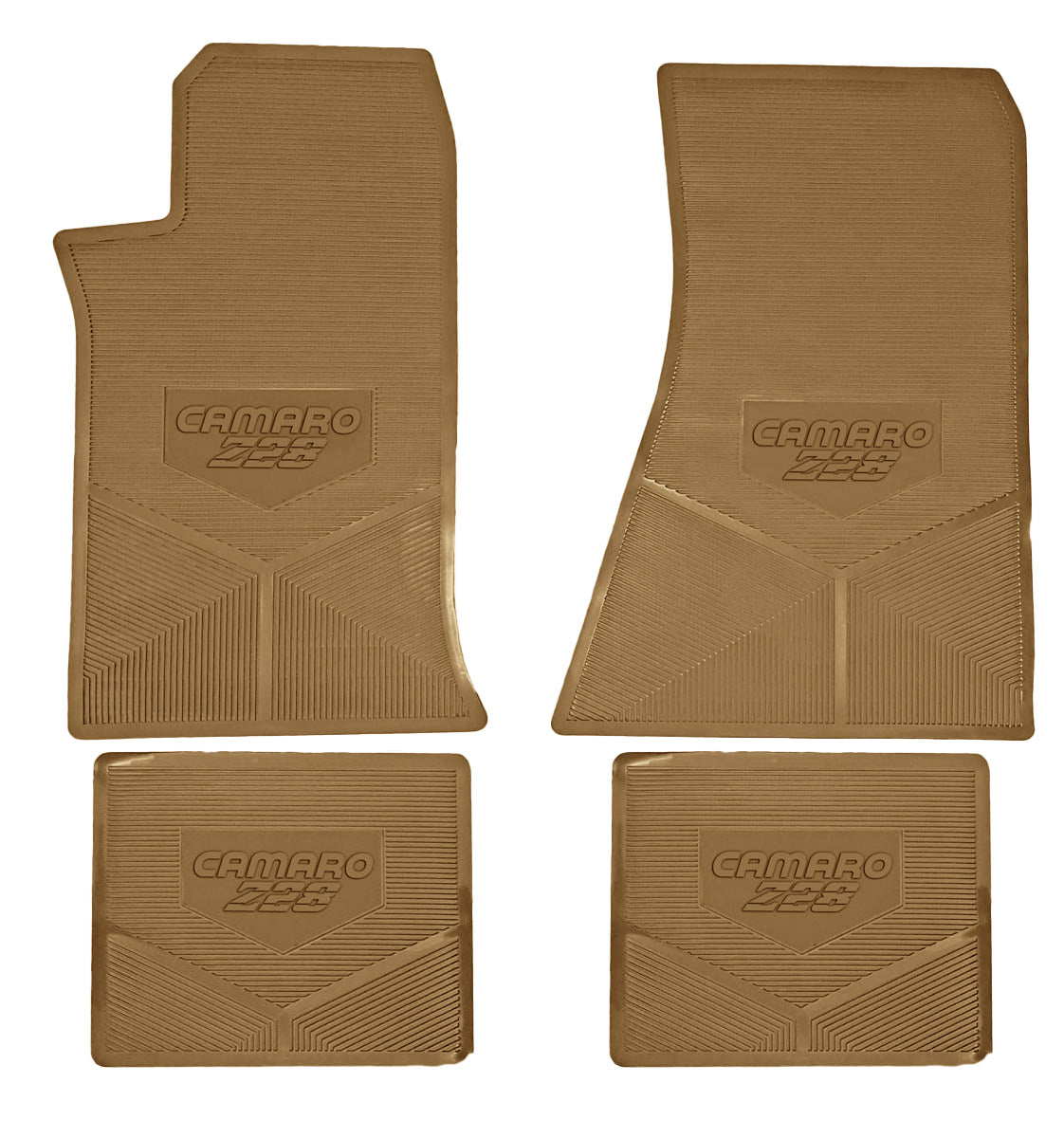 85-92 CHEVROLET 'CAMARO Z/28' FLOOR MATS - TAN