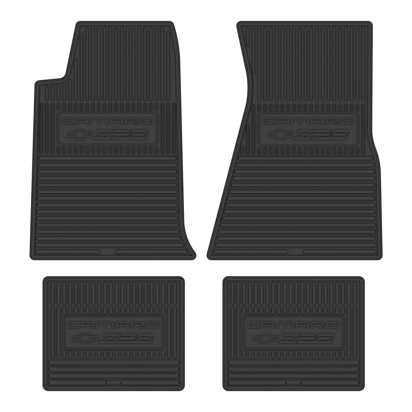 93-02 CHEVROLET 'CAMARO Z/28' FLOOR MATS - BLACK