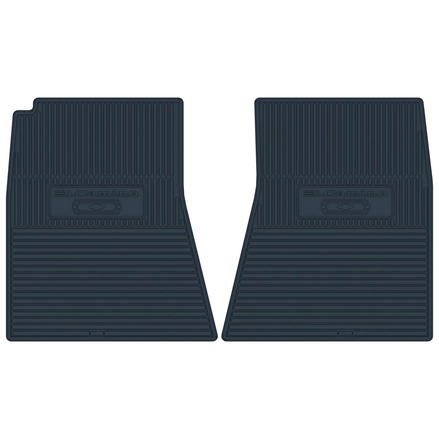 70 CHEVROLET 'EL CAMINO W/ BOWTIE' FLOOR MATS - DARK BLUE