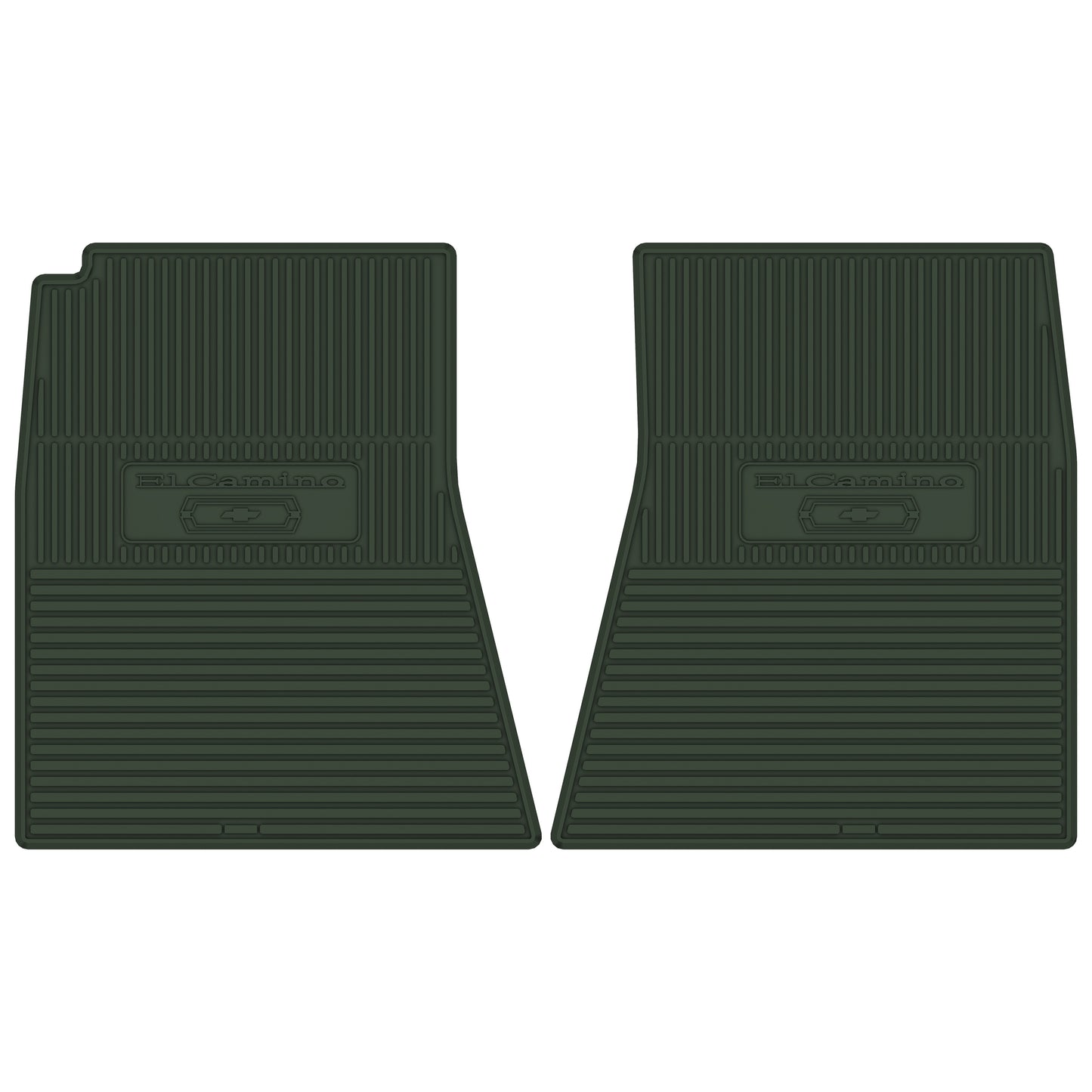 70 CHEVROLET 'EL CAMINO W/ BOWTIE' FLOOR MATS - GREEN