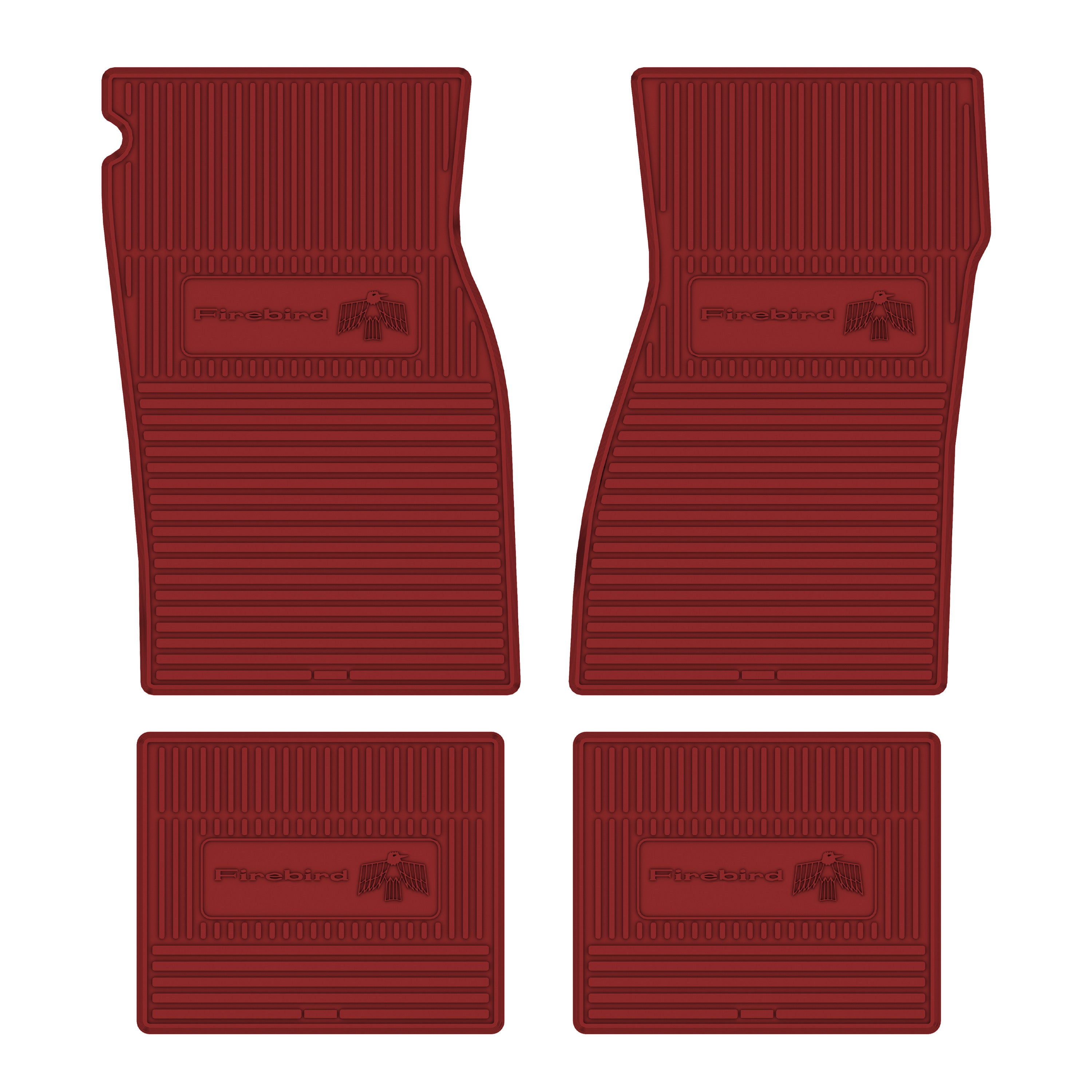 1967-1969 Pontiac 'Firebird' Floor Mats - Red - Legendary Auto ...