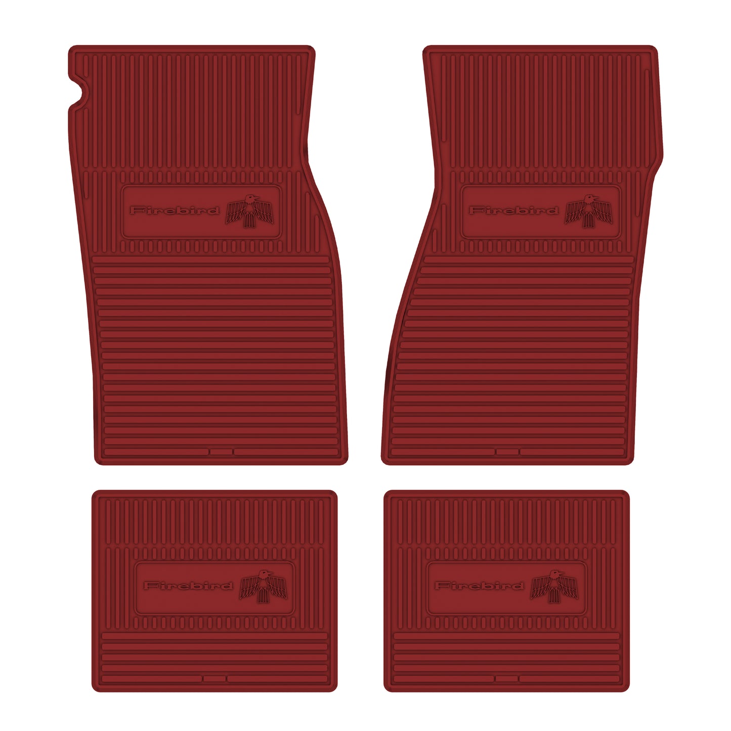 67-69 PONTIAC 'FIREBIRD' FLOOR MATS - RED