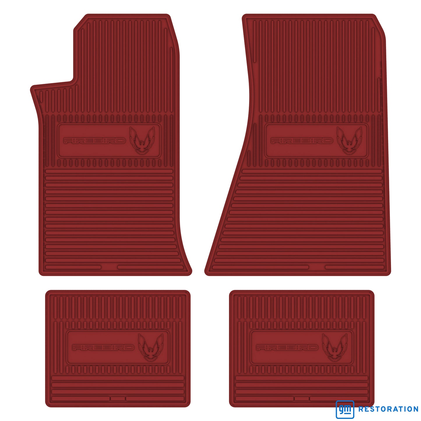 82-84 PONTIAC 'FIREBIRD' FLOOR MATS - RED