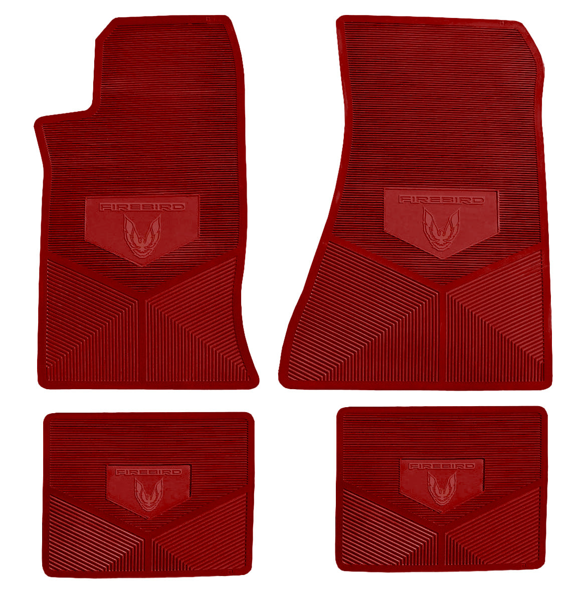 85-92 PONTIAC 'FIREBIRD' FLOOR MATS - RED