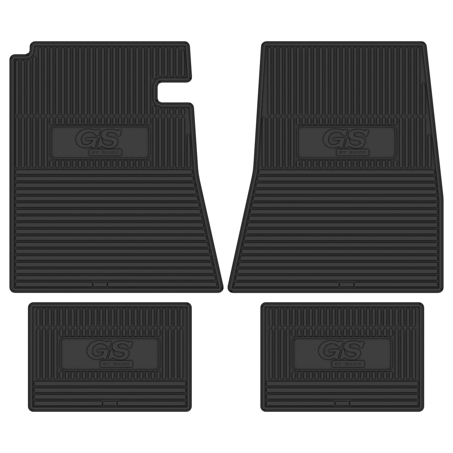 67 BUICK GRAN SPORT 'GS BY BUICK' FLOOR MATS - BLACK