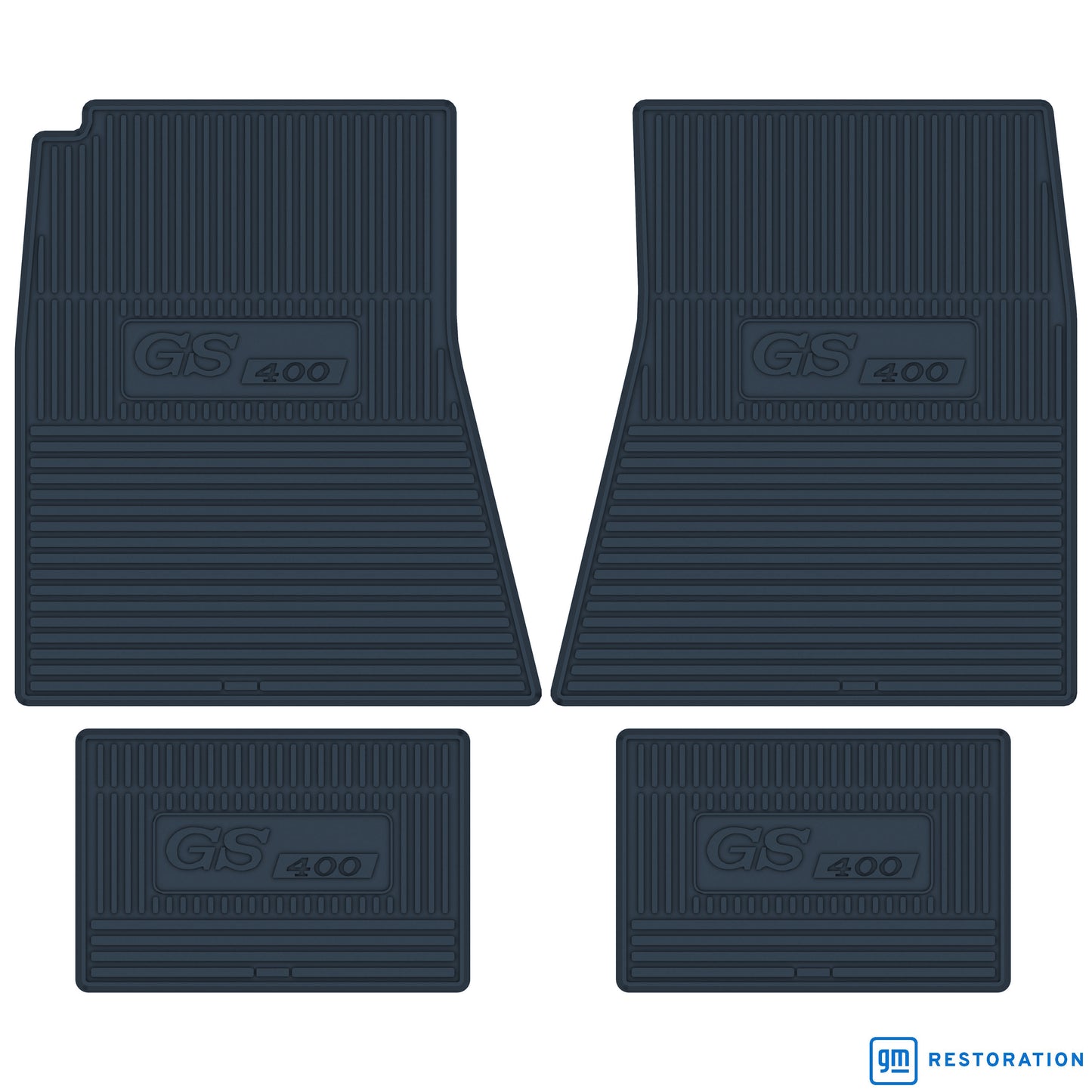 68-69 BUICK GRAN SPORT 'GS 400' FLOOR MATS - DARK BLUE