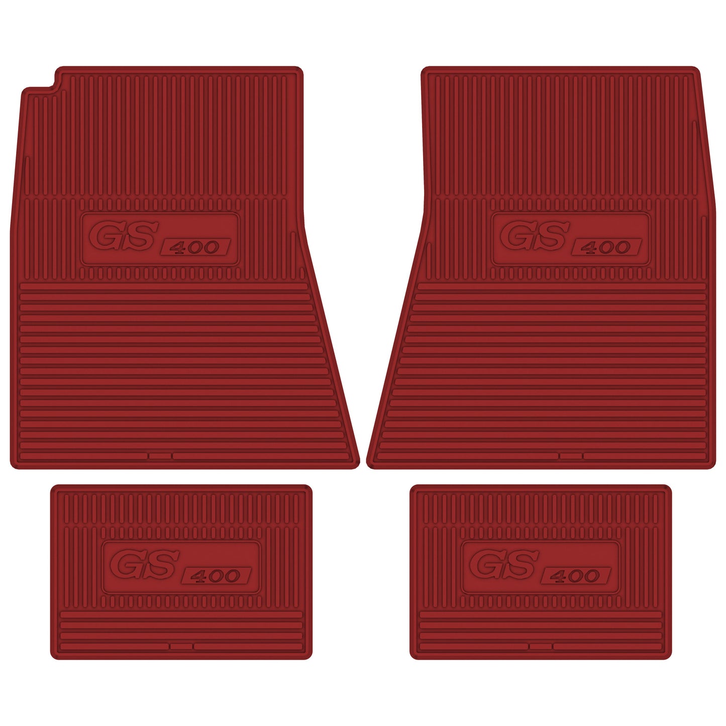 68-69 BUICK GRAN SPORT 'GS 400' FLOOR MATS - RED