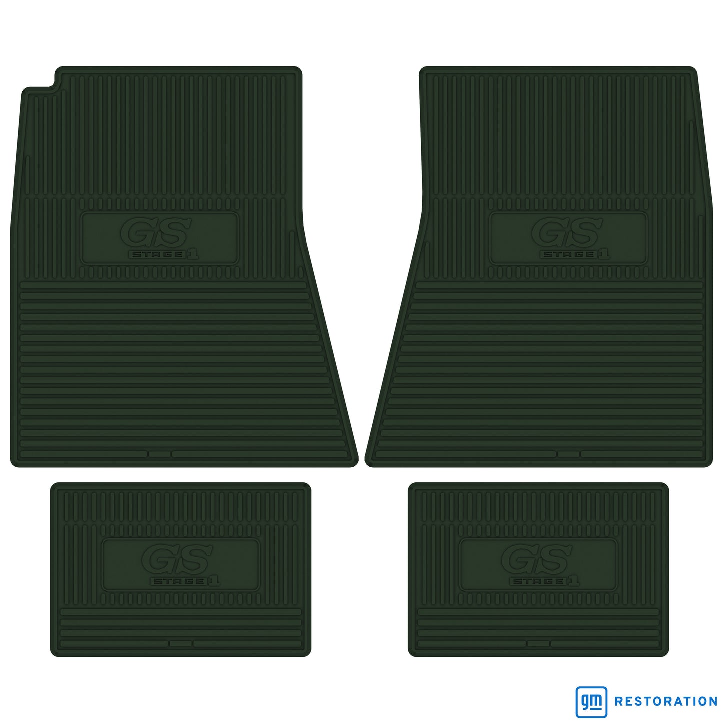 70-72 BUICK GRAN SPORT 'GS STAGE 1' FLOOR MATS - GREEN