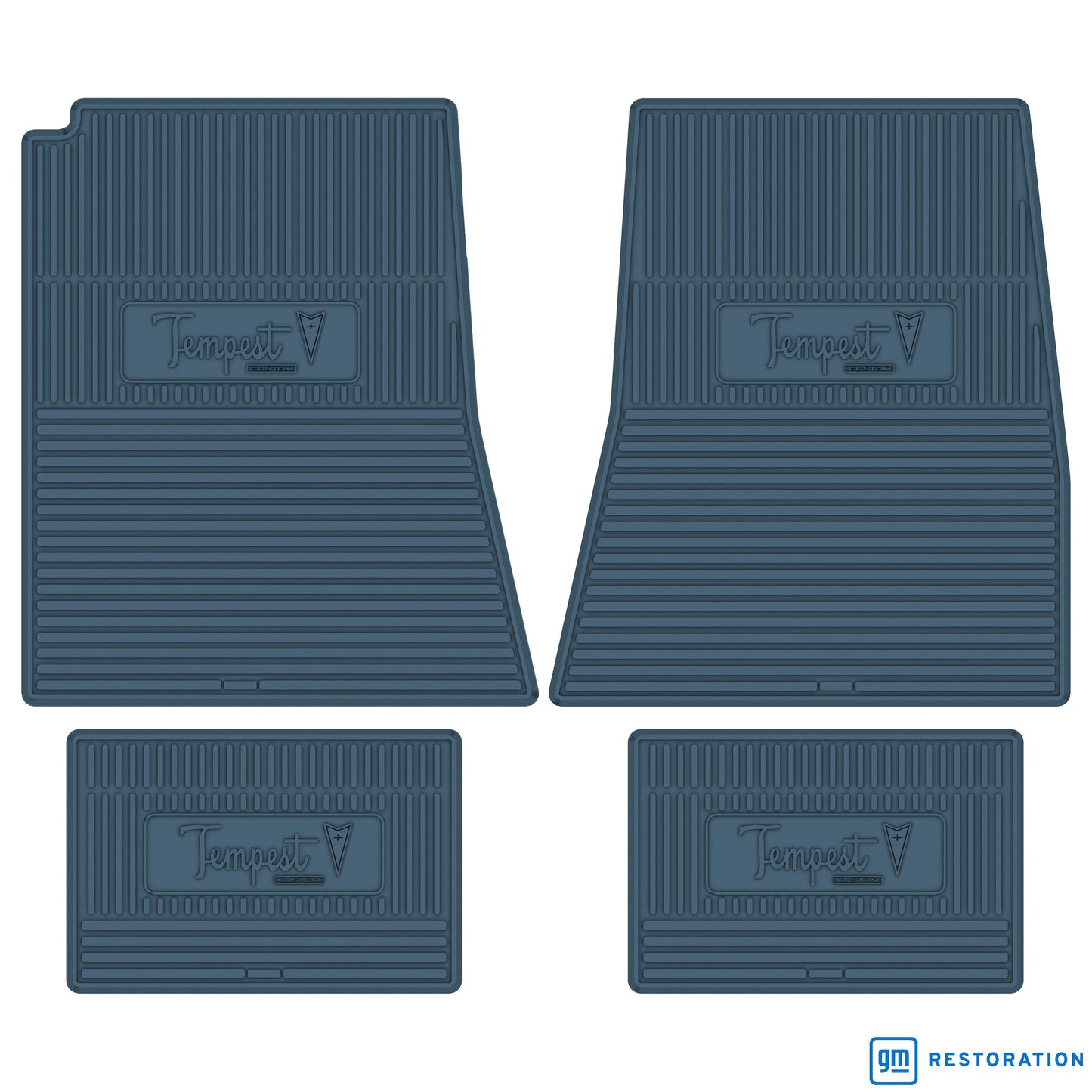 66 PONTIAC 'TEMPEST CUSTOM' FLOOR MATS - MEDIUM BLUE
