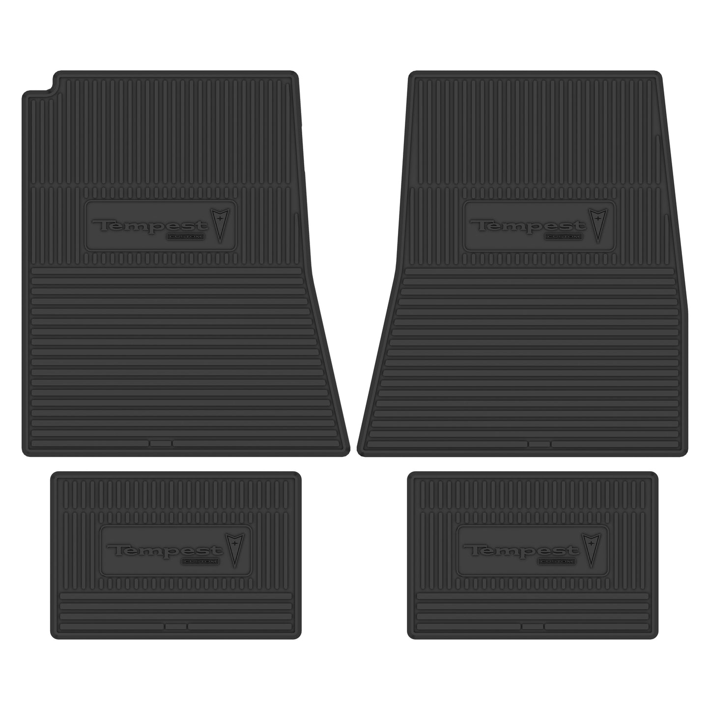 67 PONTIAC 'TEMPEST CUSTOM' FLOOR MATS - BLACK