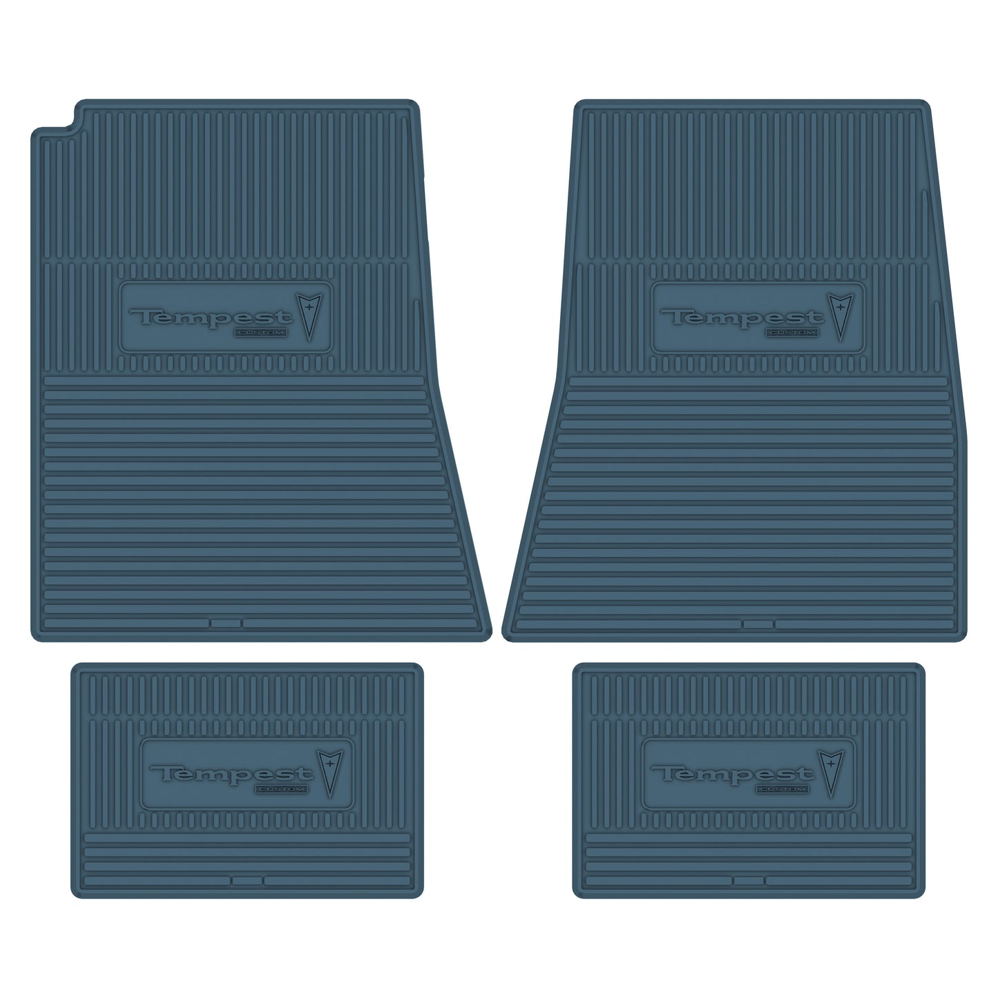 67 PONTIAC 'TEMPEST CUSTOM' FLOOR MATS - MEDIUM BLUE