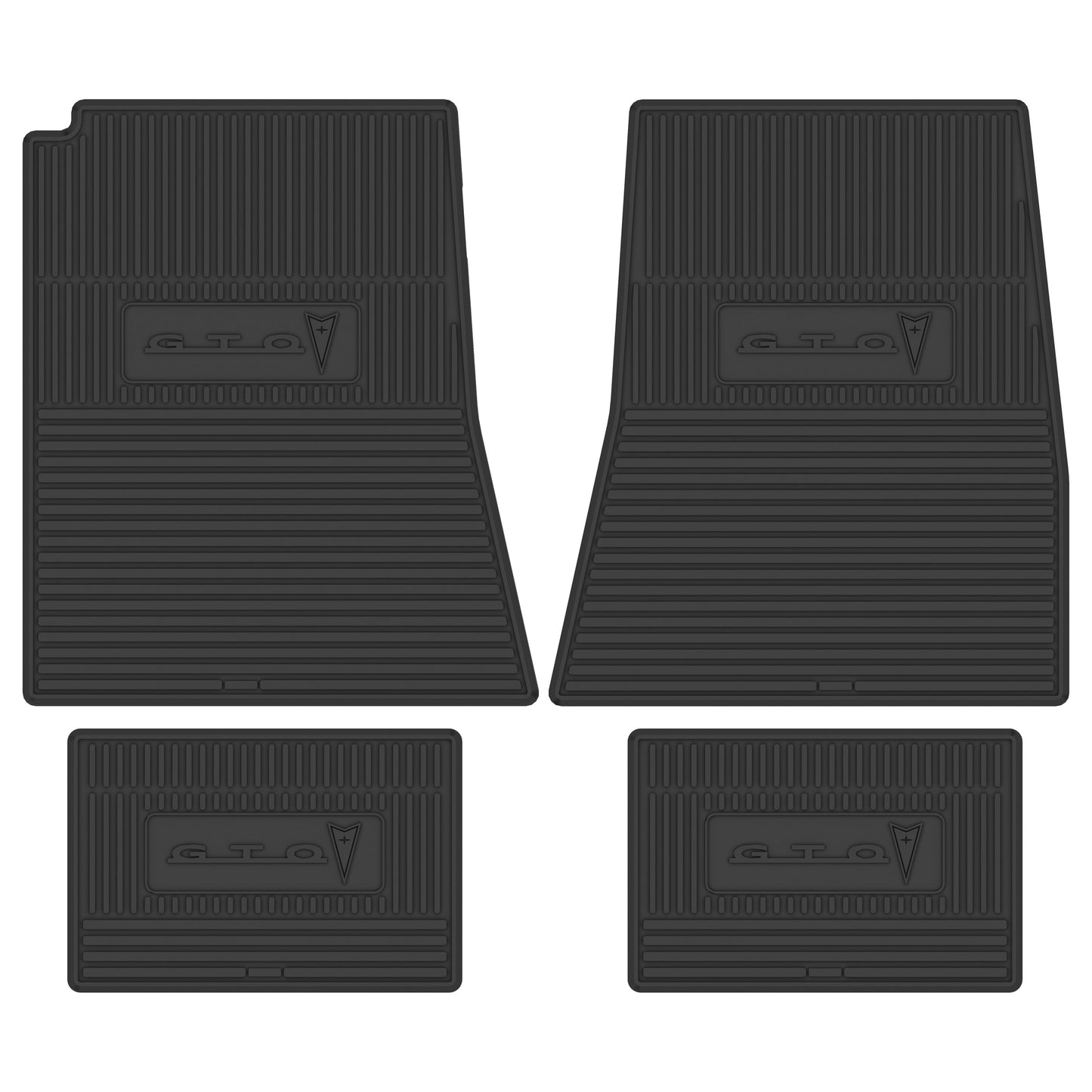 66-67 PONTIAC 'GTO' FLOOR MATS - BLACK
