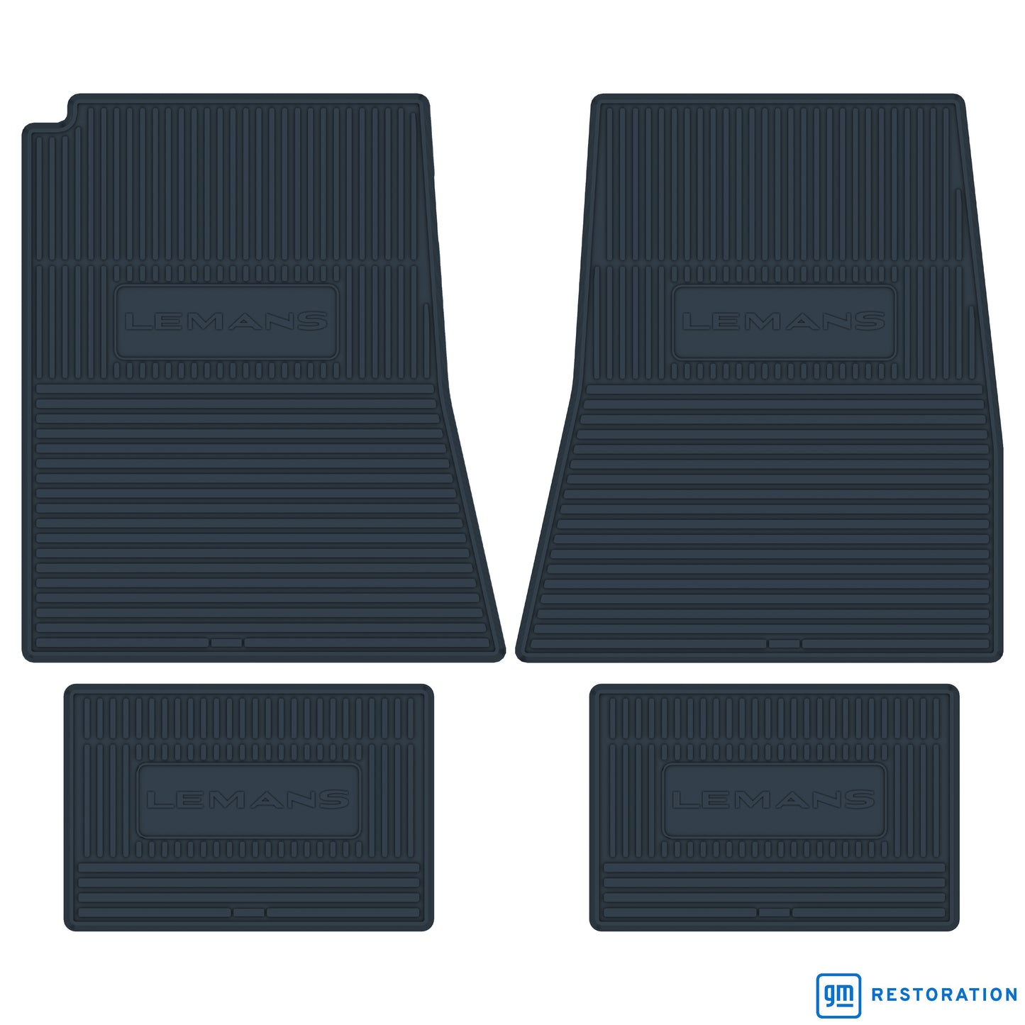 66 PONTIAC 'LEMANS' FLOOR MATS - DARK BLUE