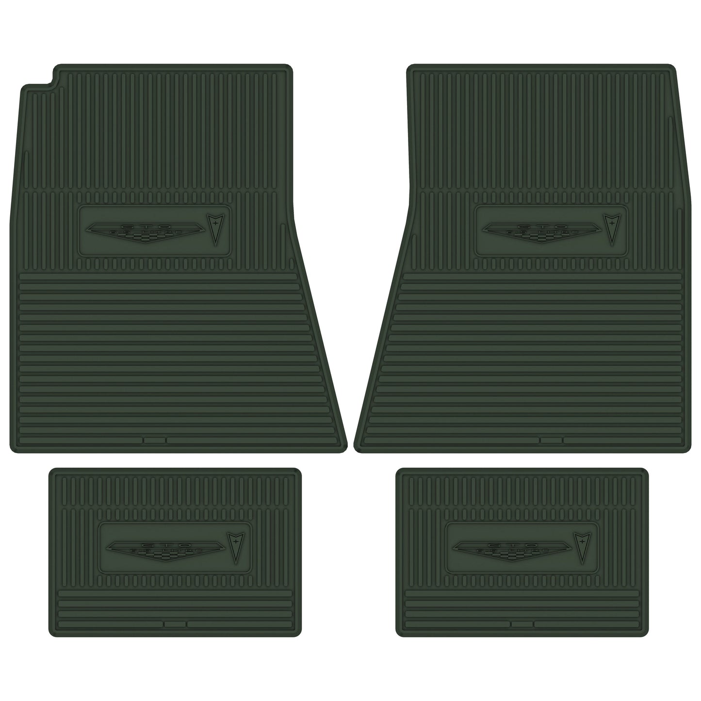 68 PONTIAC 'GTO 6.5 LITRE' FLOOR MATS - GREEN