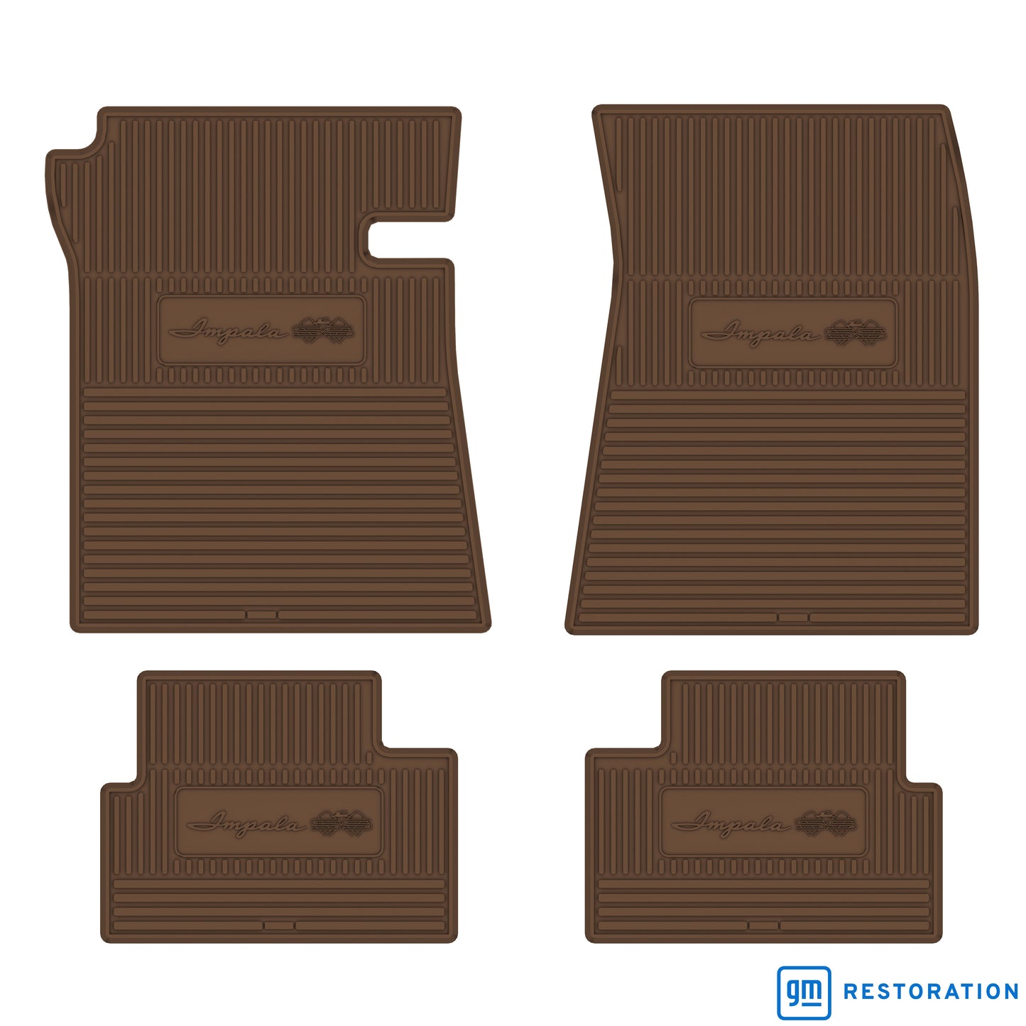 61 CHEVROLET 'IMPALA SS' FLOOR MATS - SADDLE
