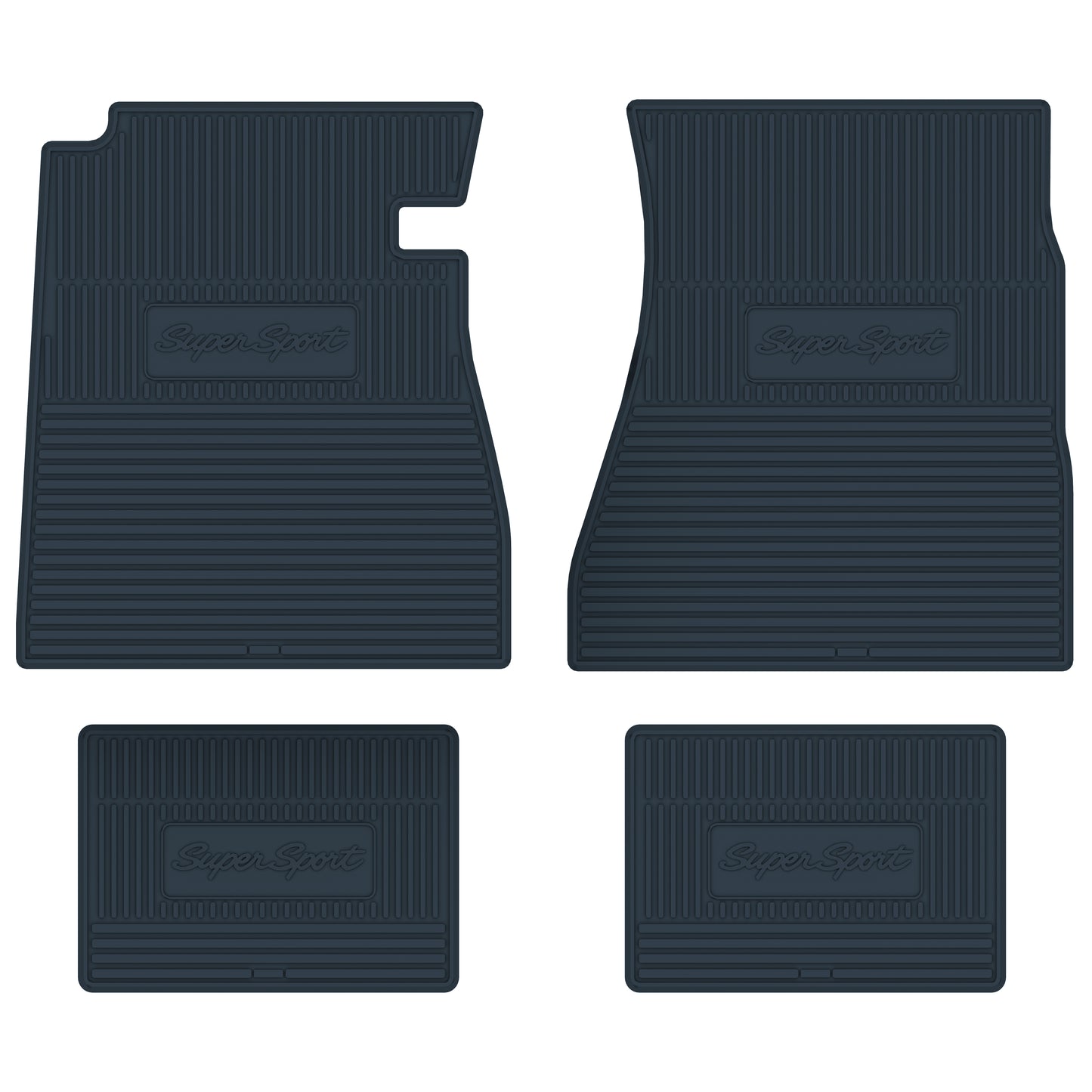 65-66 CHEVROLET 'IMPALA SS' FLOOR MATS - DARK BLUE