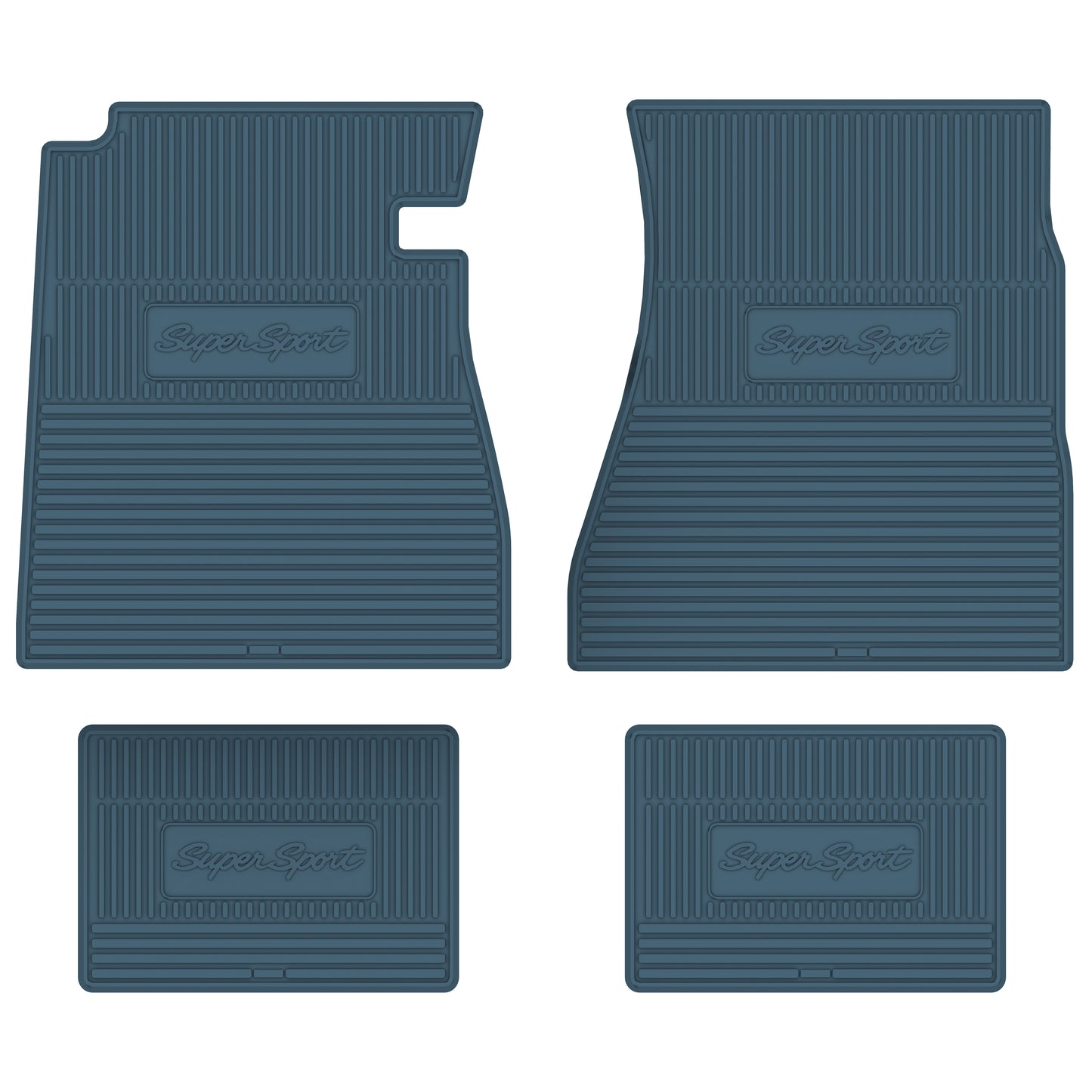 65-66 CHEVROLET 'IMPALA SS' FLOOR MATS - MEDIUM BLUE