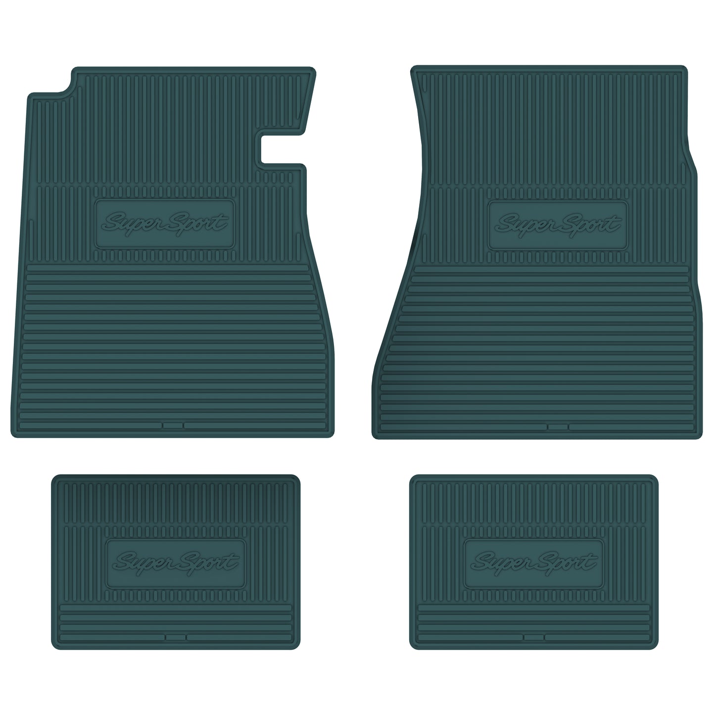 65-66 CHEVROLET 'IMPALA SS' FLOOR MATS - AQUA