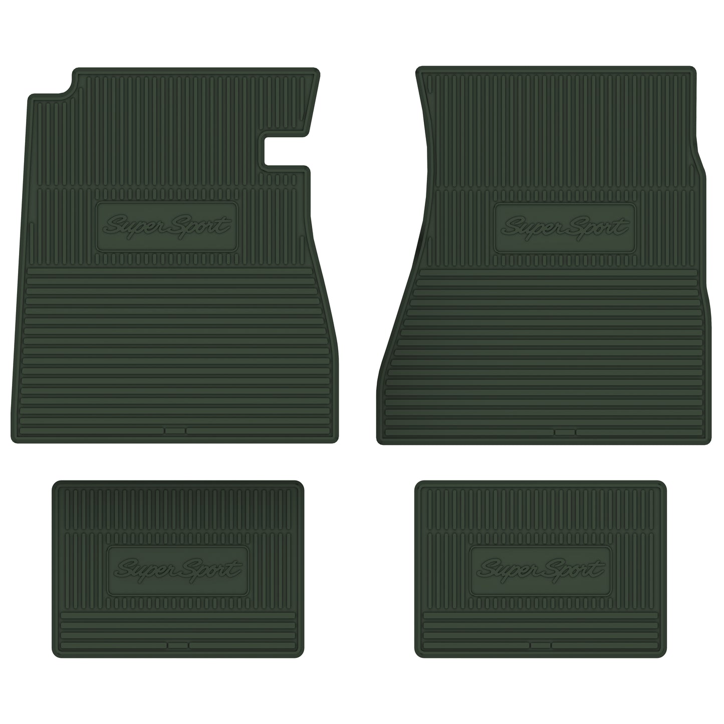 65-66 CHEVROLET 'IMPALA SS' FLOOR MATS - GREEN