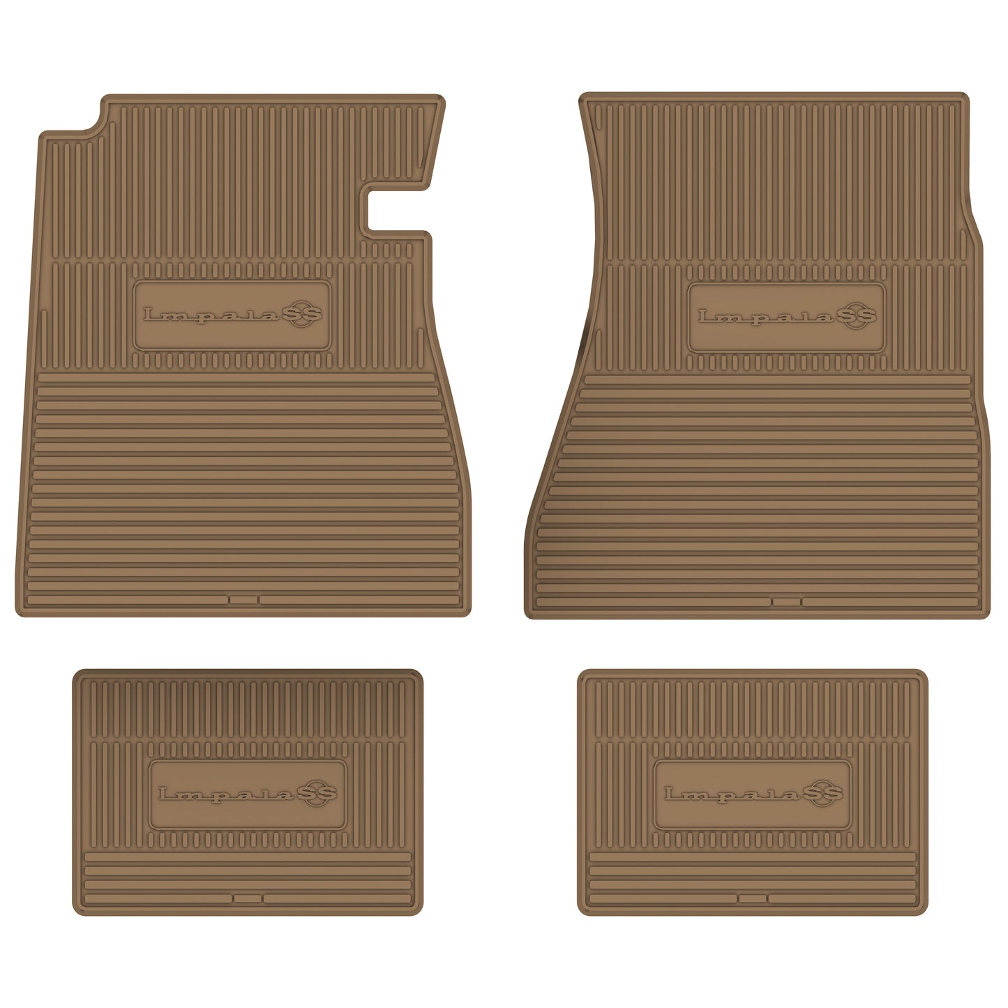 67 CHEVROLET 'IMPALA SS' FLOOR MATS - TAN
