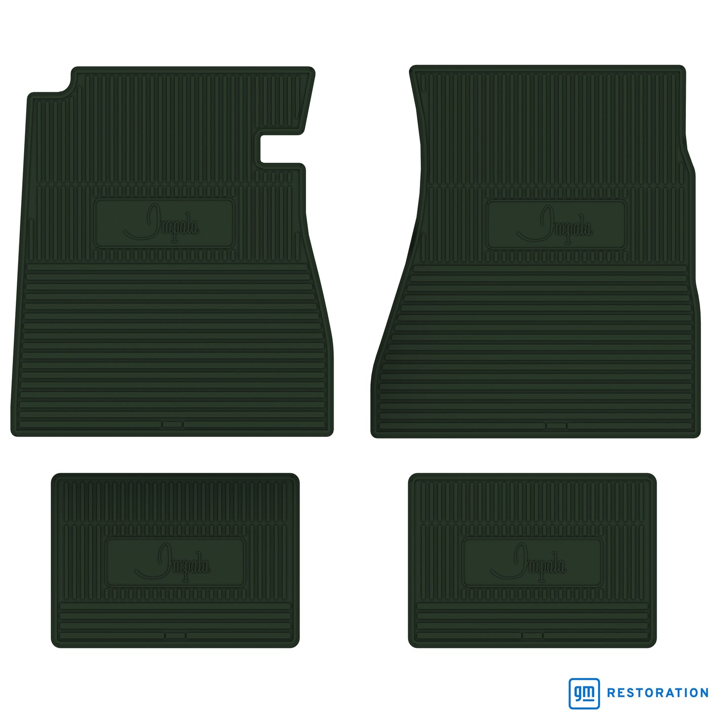 68 CHEVROLET 'IMPALA' FLOOR MATS - GREEN