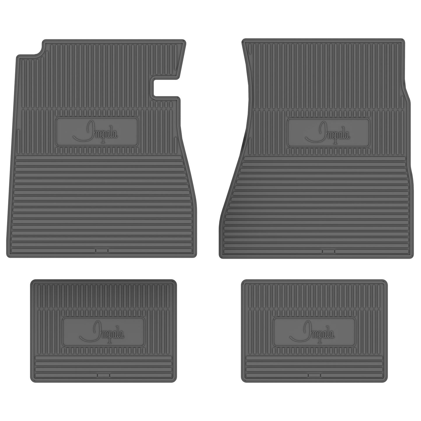 68 CHEVROLET 'IMPALA' FLOOR MATS - GRAY