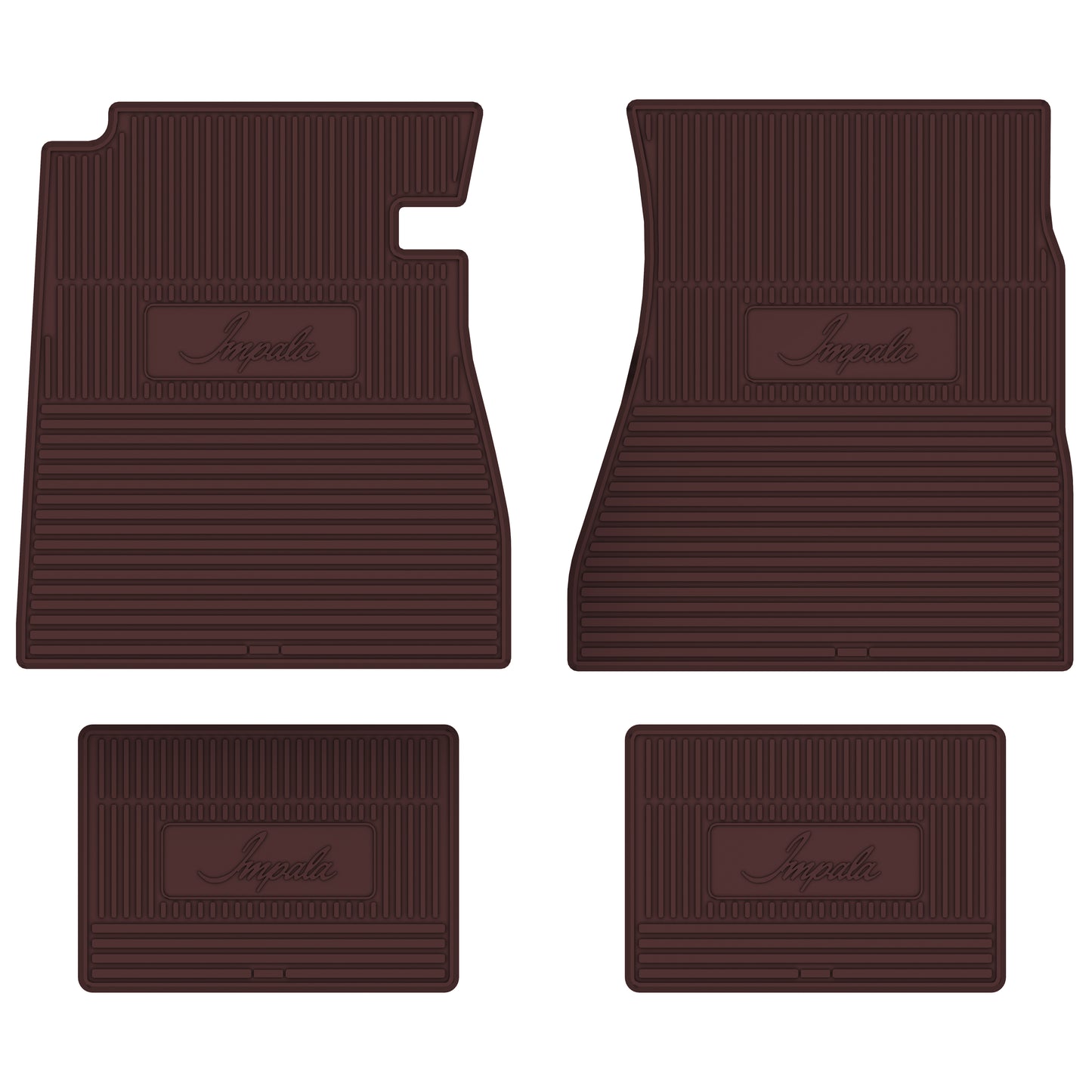 69-70 CHEVROLET 'IMPALA' FLOOR MATS - MAROON