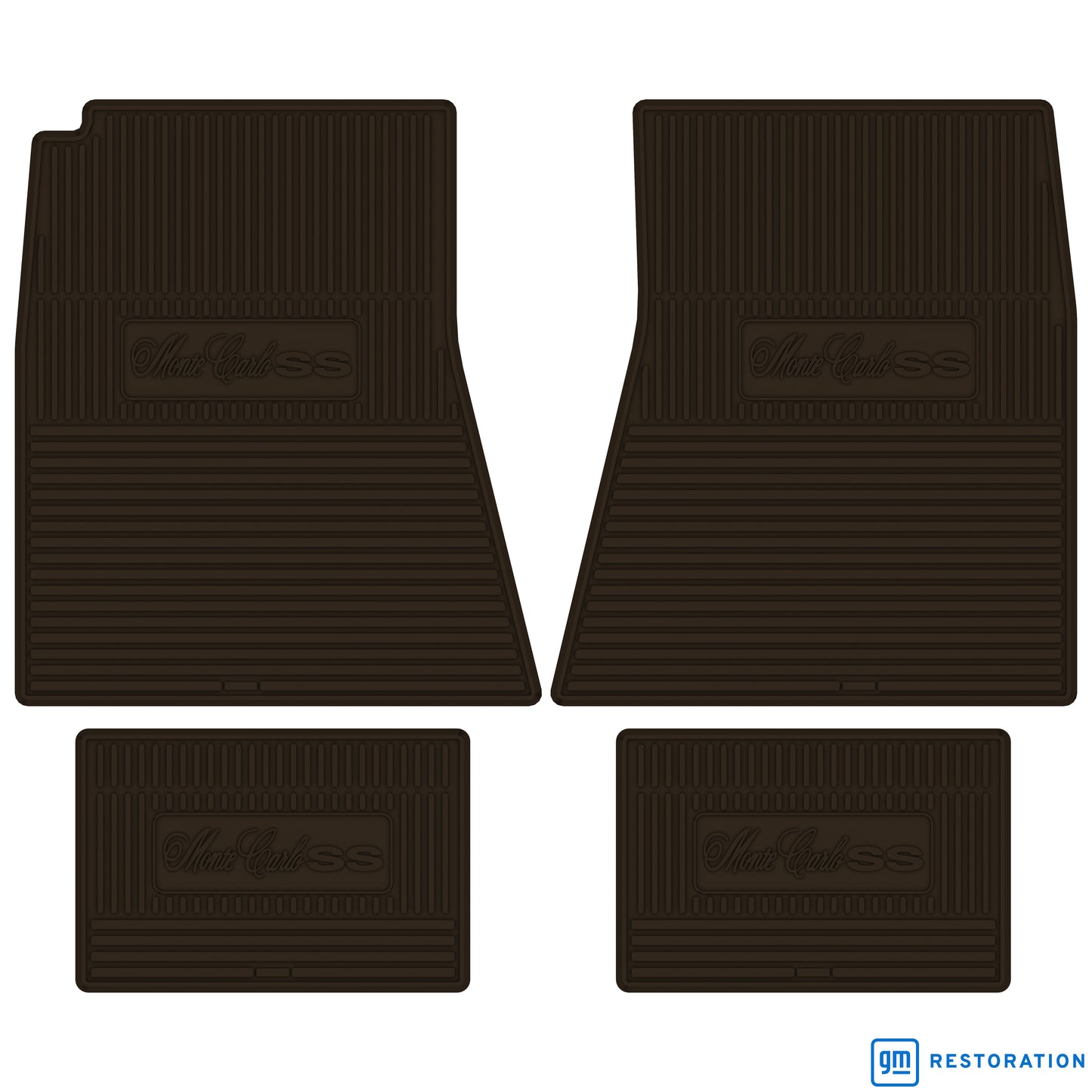 70-72 CHEVROLET 'MONTE CARLO SS' FLOOR MATS - BROWN