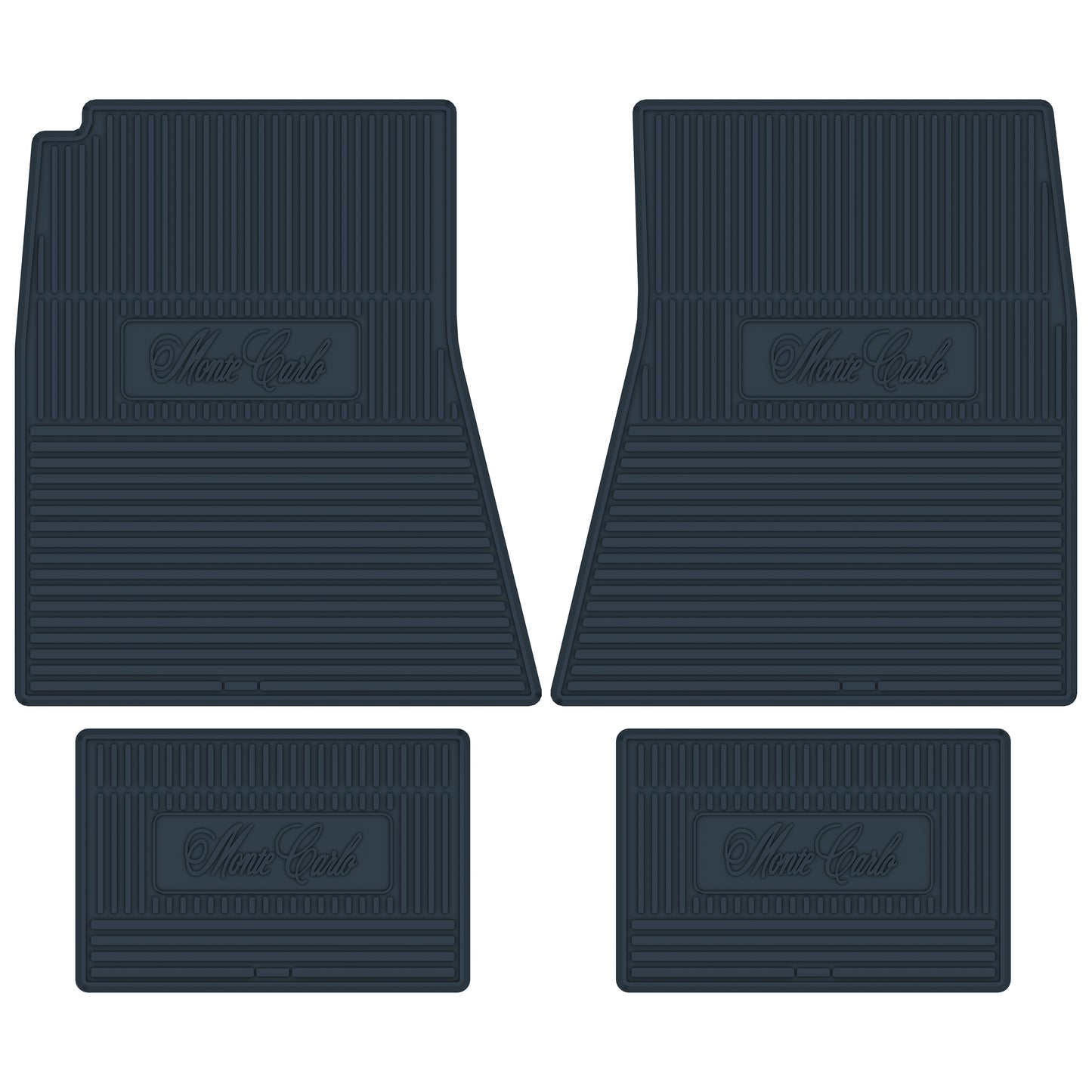 70-72 CHEVROLET 'MONTE CARLO' FLOOR MATS - DARK BLUE