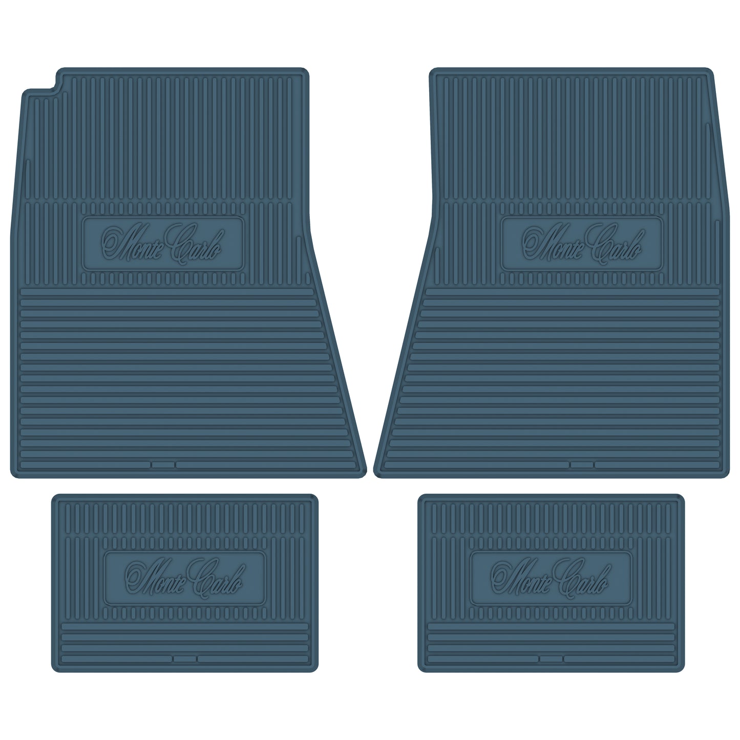 70-72 CHEVROLET 'MONTE CARLO' FLOOR MATS - MEDIUM BLUE