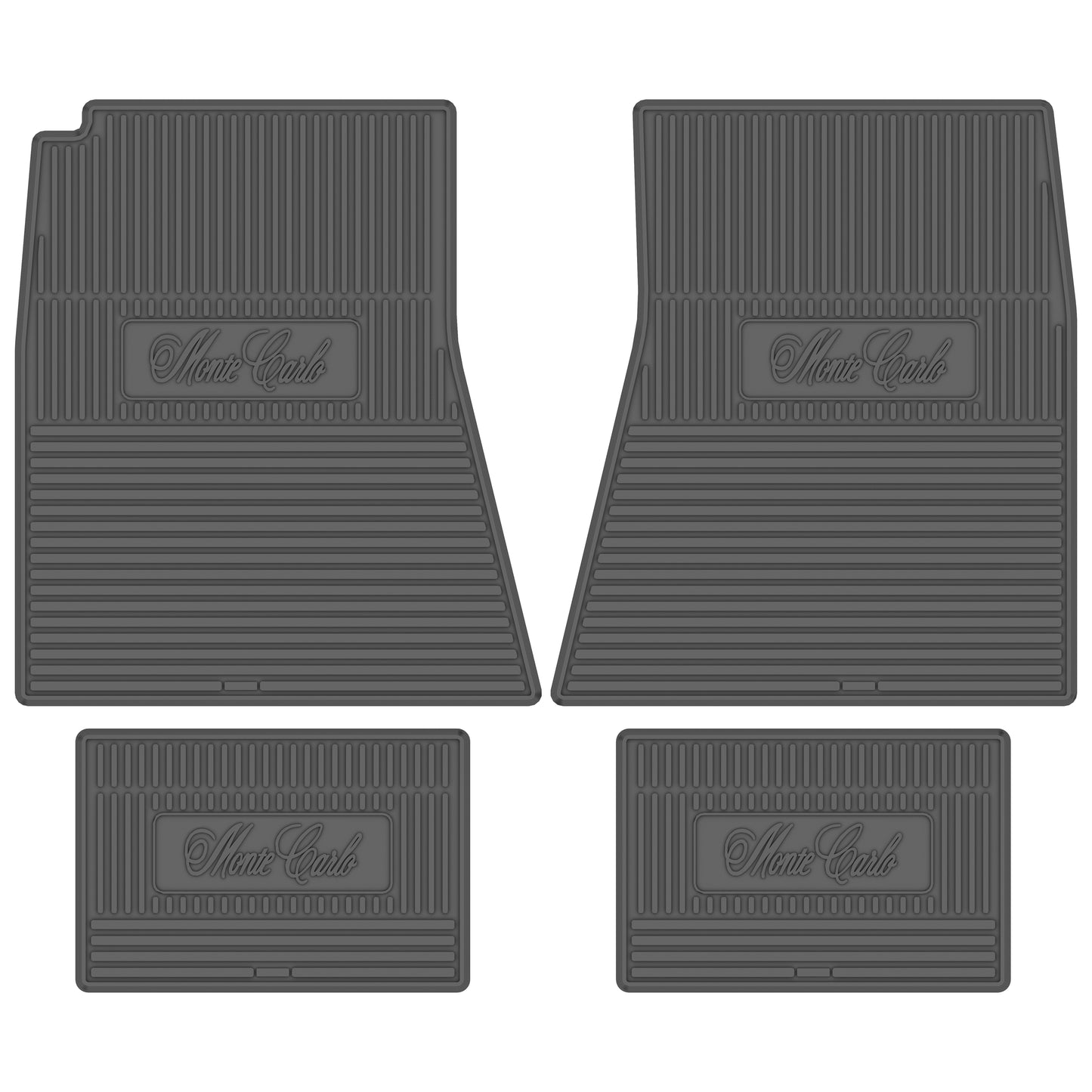 70-72 CHEVROLET 'MONTE CARLO' FLOOR MATS - GRAY