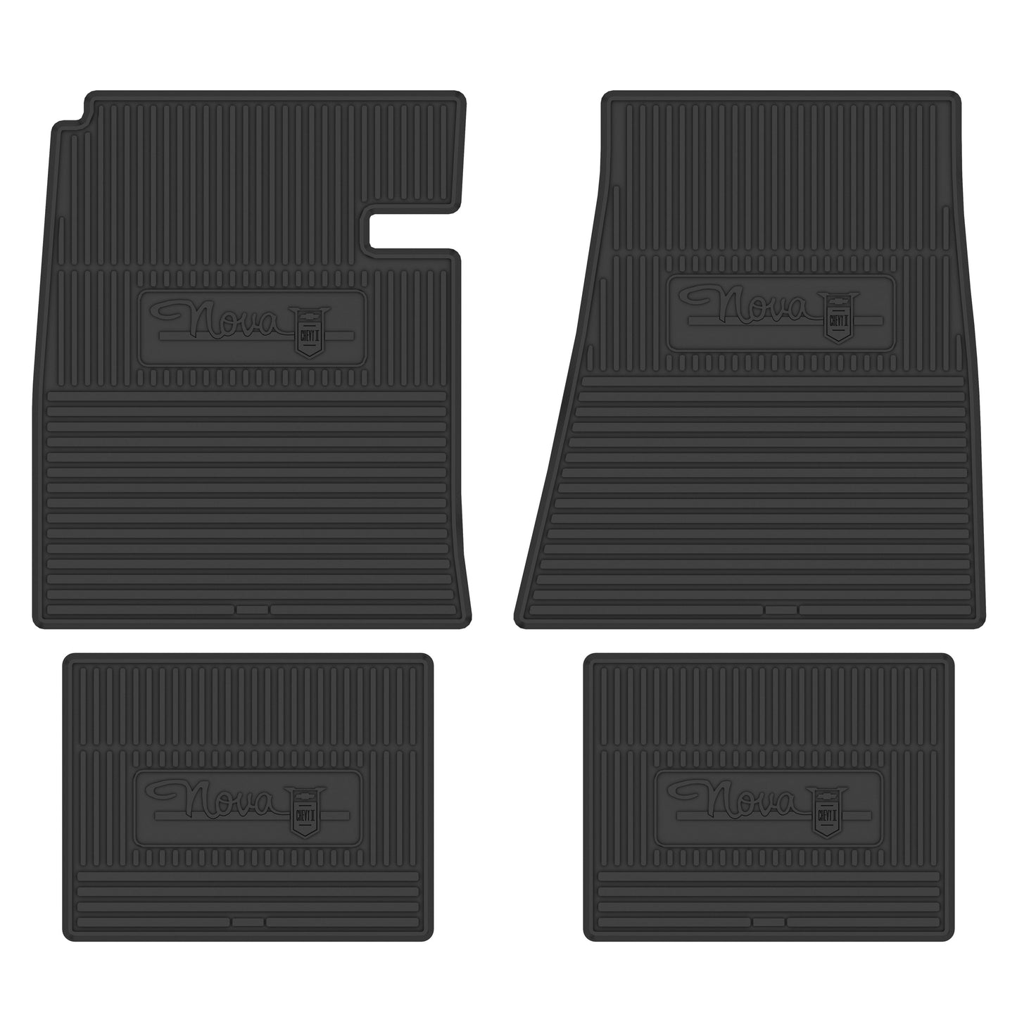 62-64 CHEVROLET 'NOVA' FLOOR MATS - BLACK